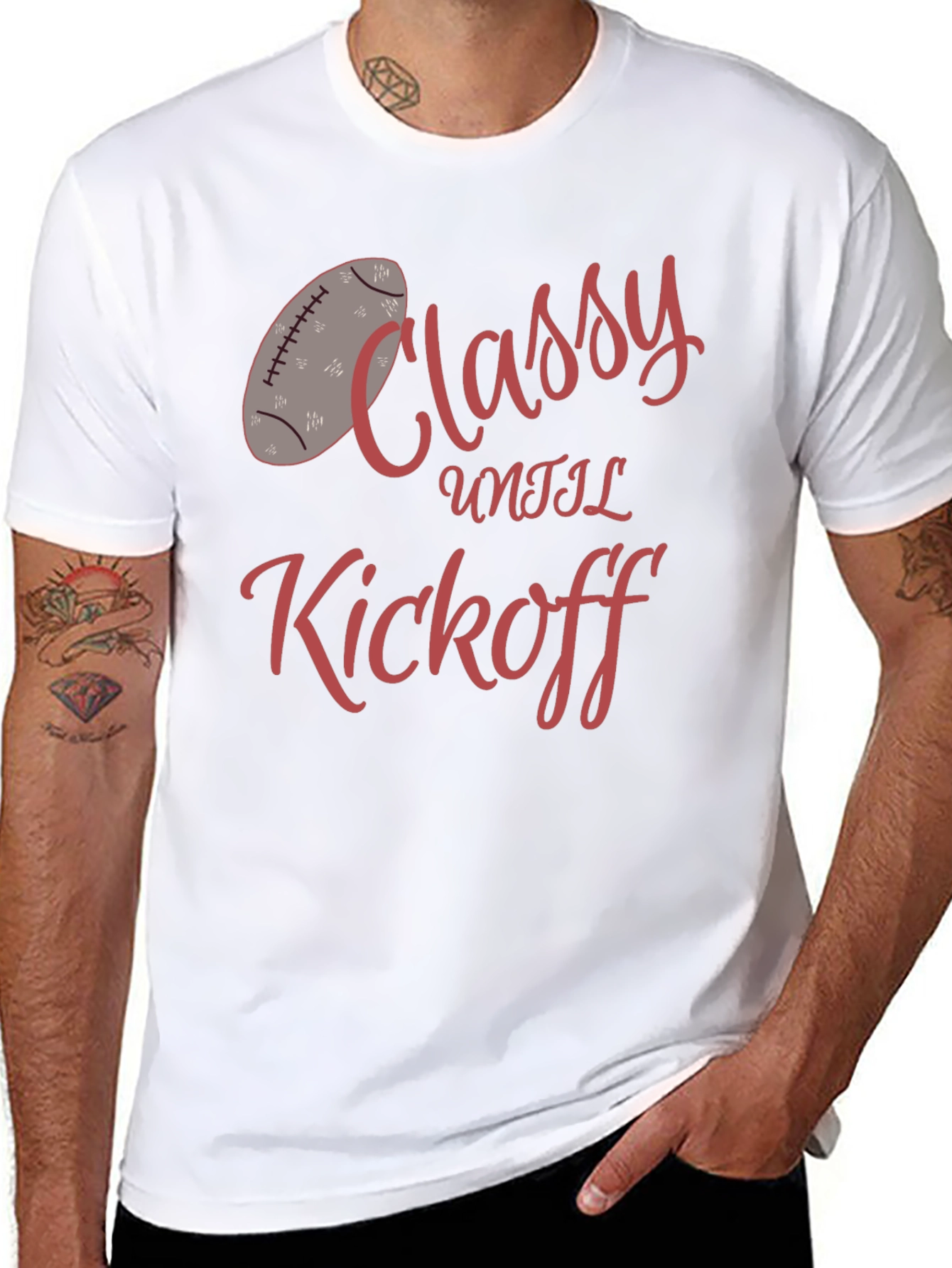 Classy Until Kickoff Graphic Tee