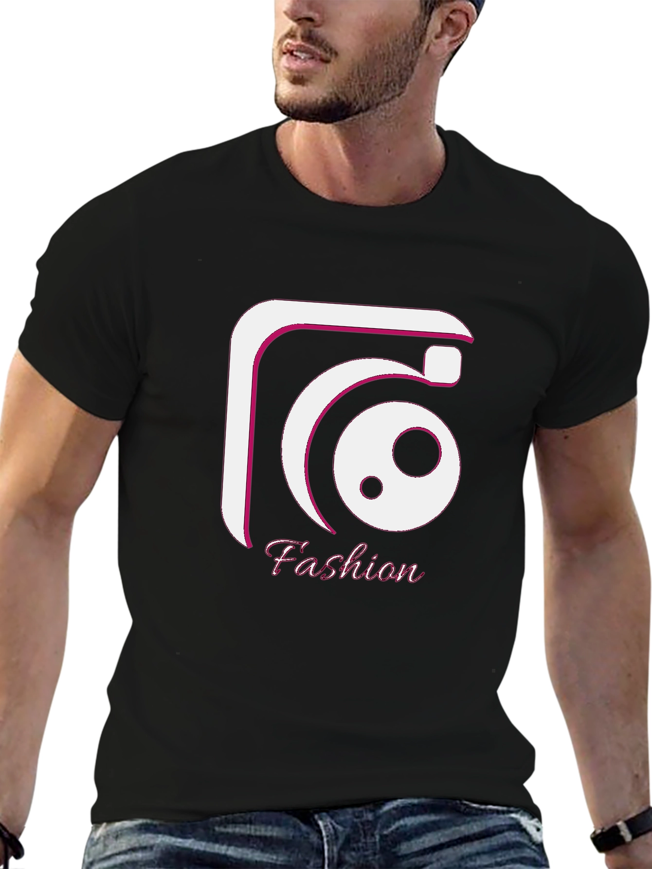 Trendy Black Fashion T-Shirt