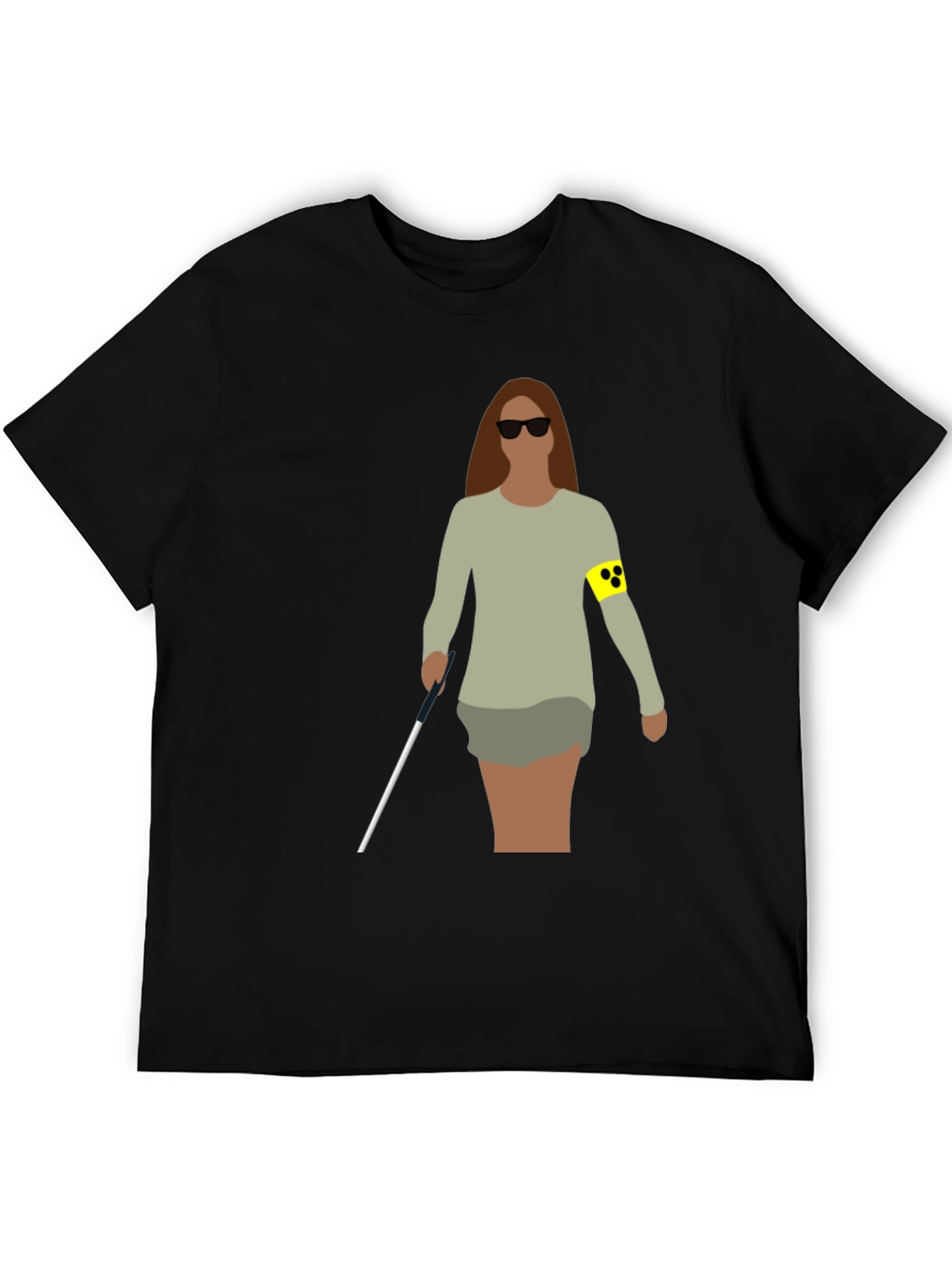 Blind Woman Graphic T-Shirt