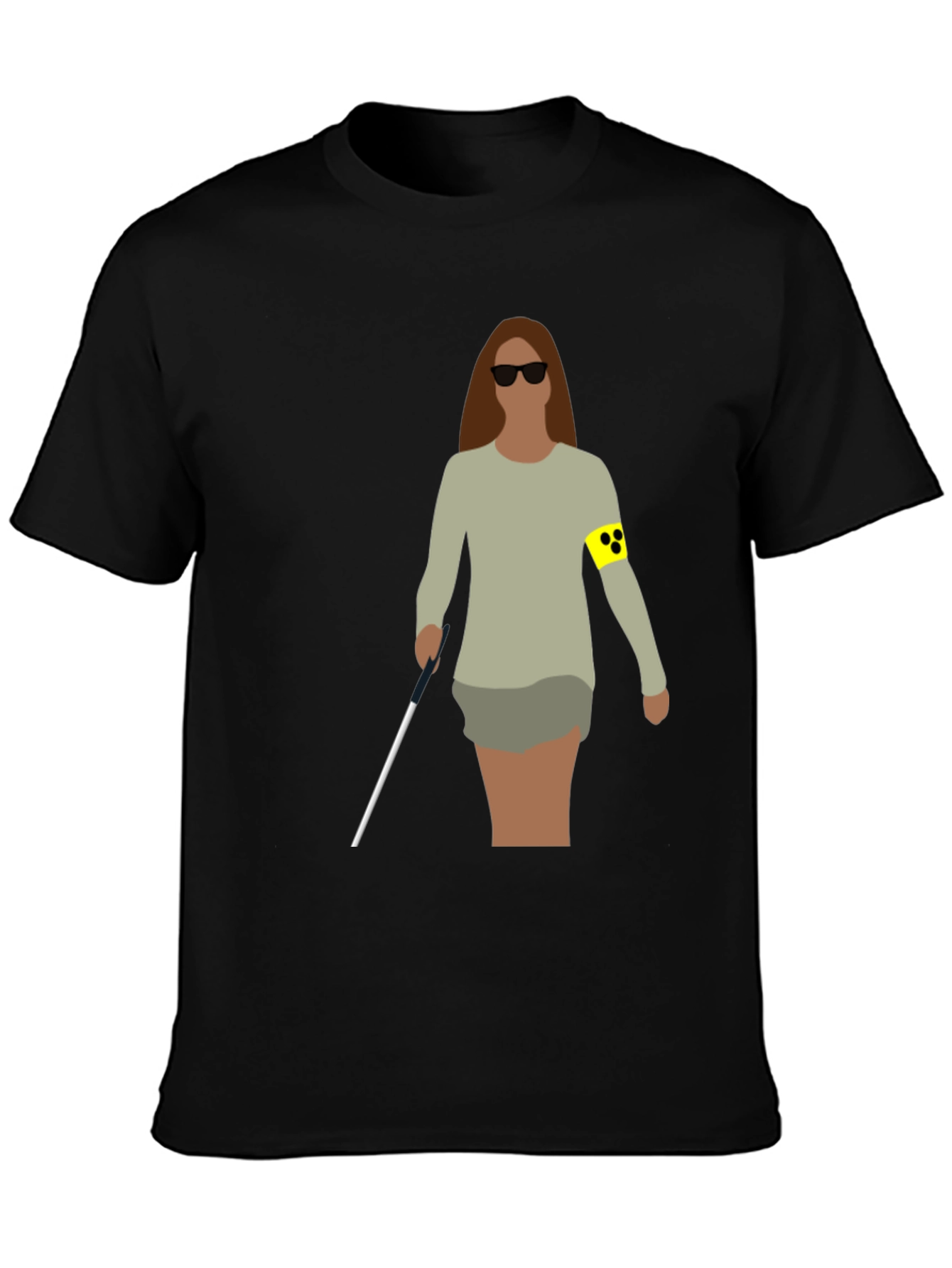 Blind Woman Graphic T-Shirt