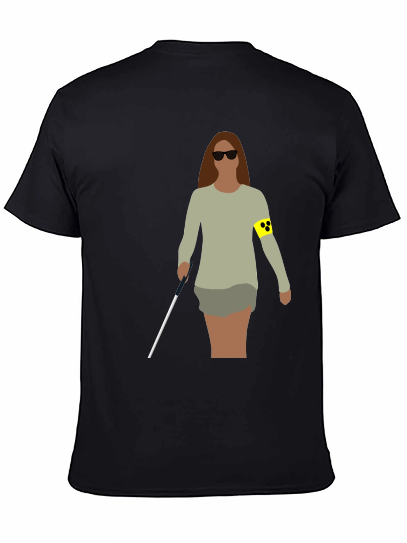 Blind Woman Graphic T-Shirt