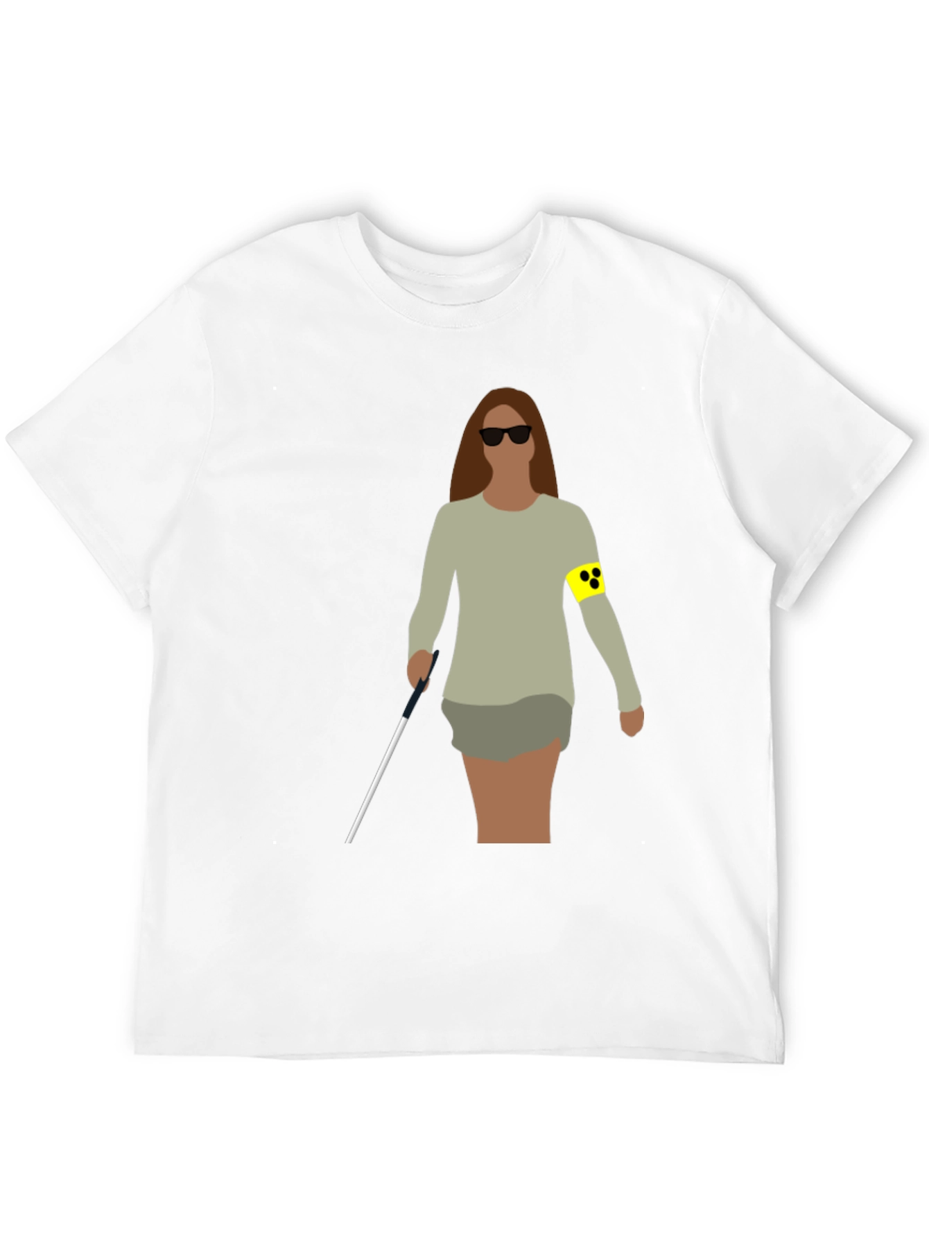 Blind Woman Graphic T-Shirt