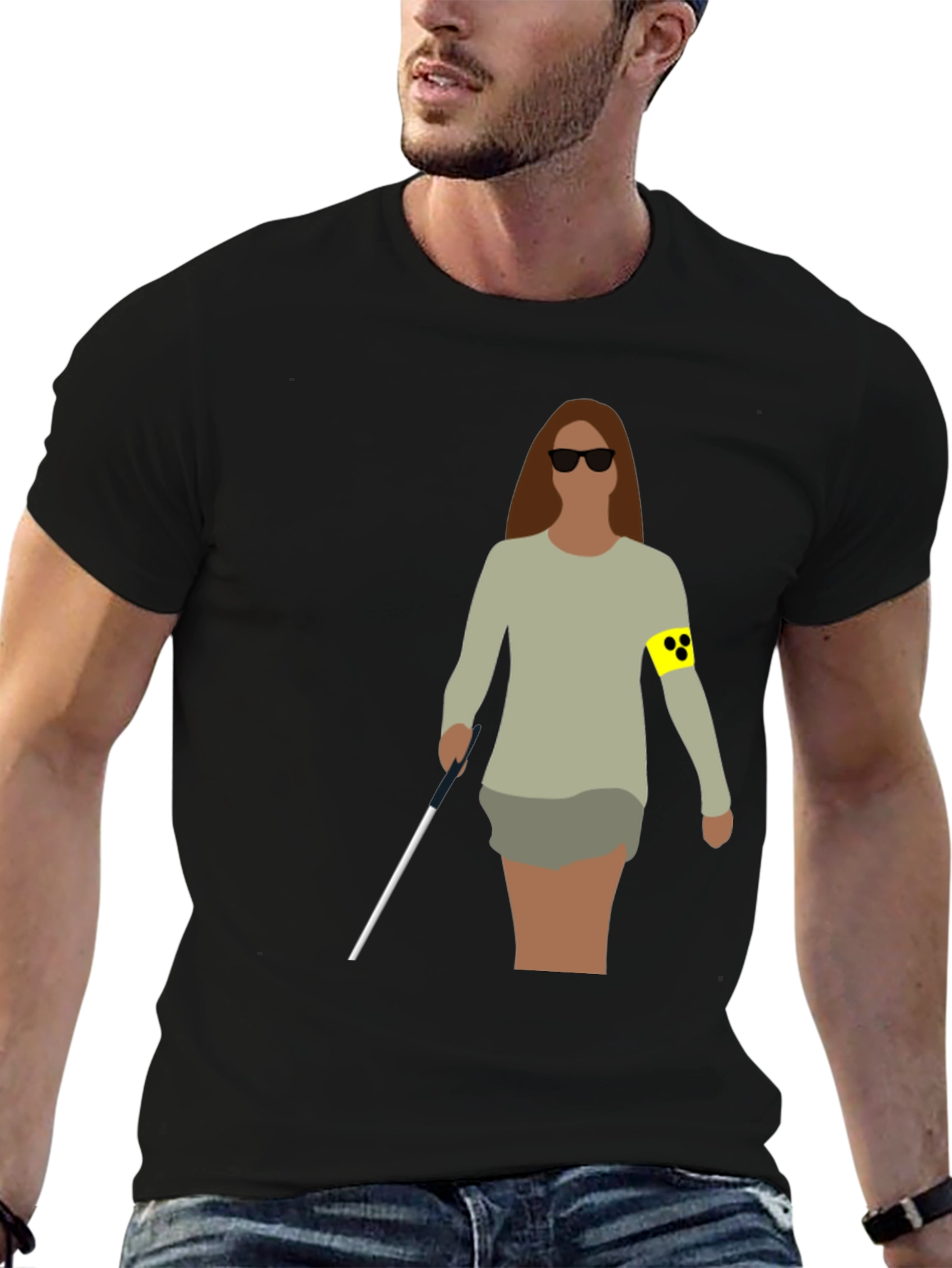 Blind Woman Graphic T-Shirt