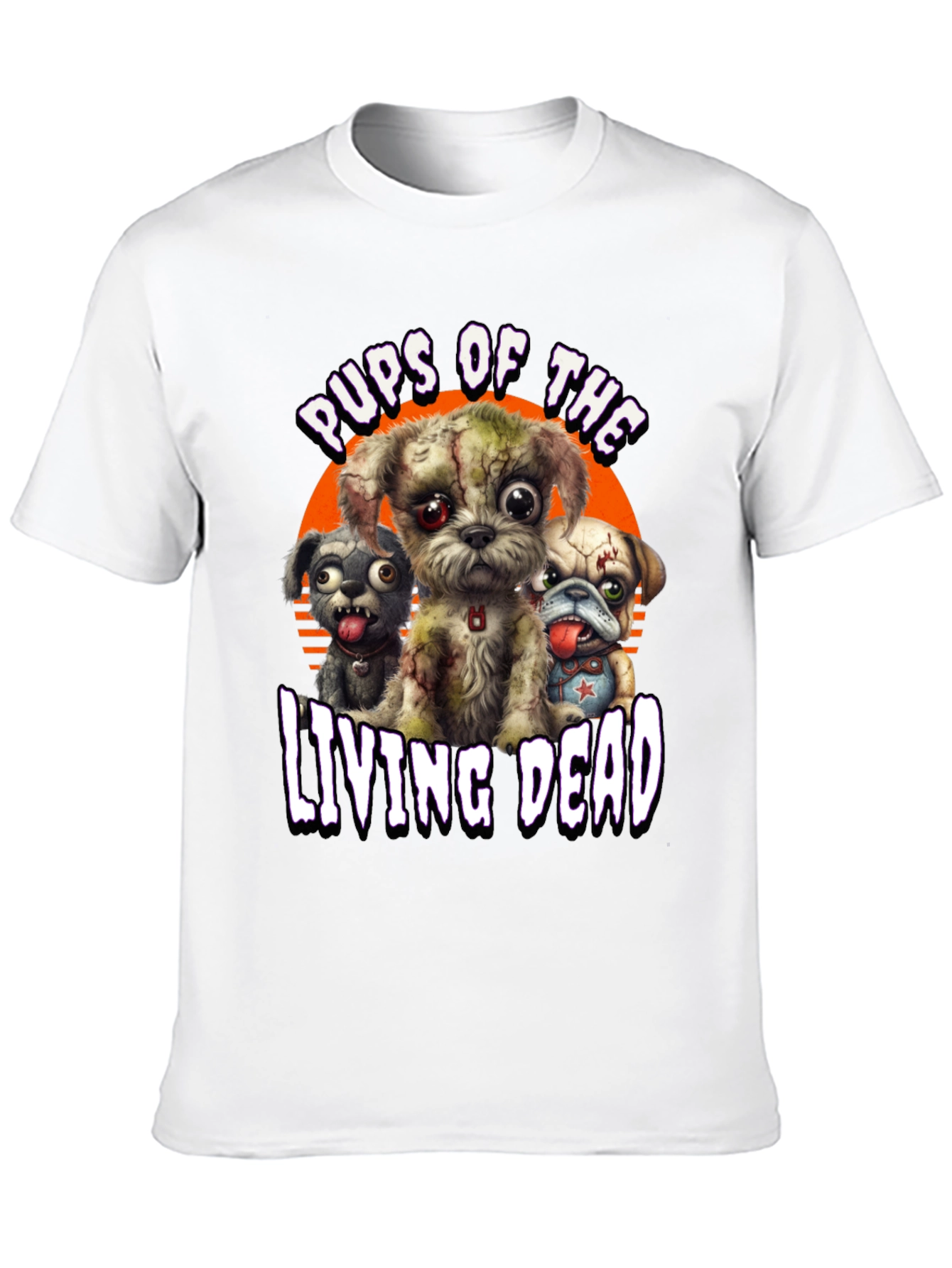 Pups of the Living Dead Black T-Shirt
