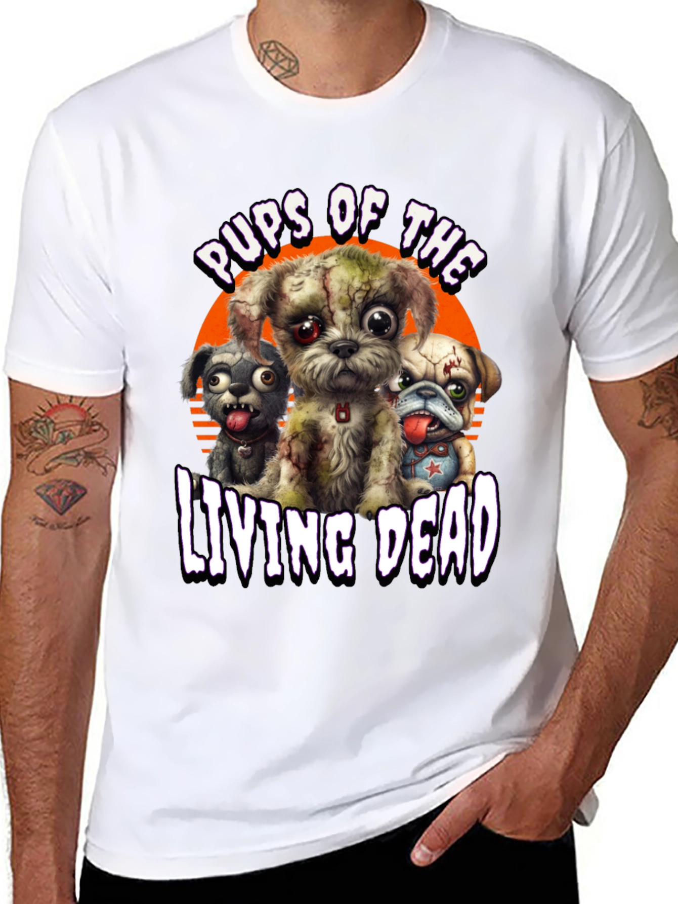 Pups of the Living Dead Black T-Shirt