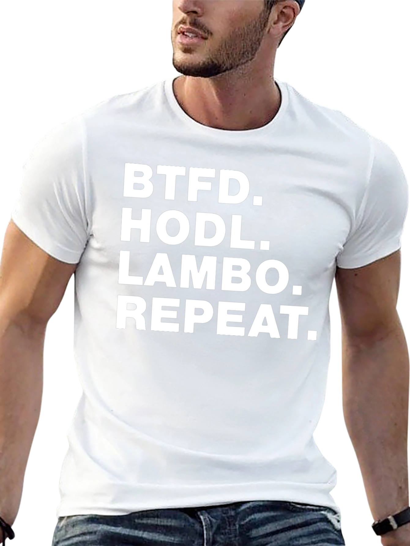 BTFD HODL LAMBO Repeat T-Shirt