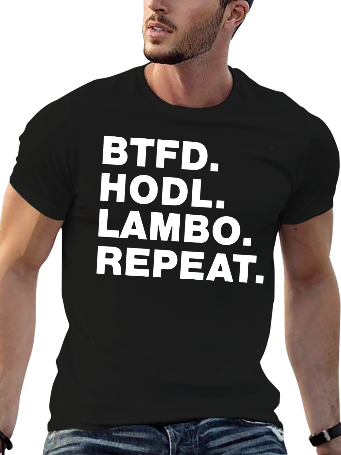 BTFD HODL LAMBO Repeat T-Shirt