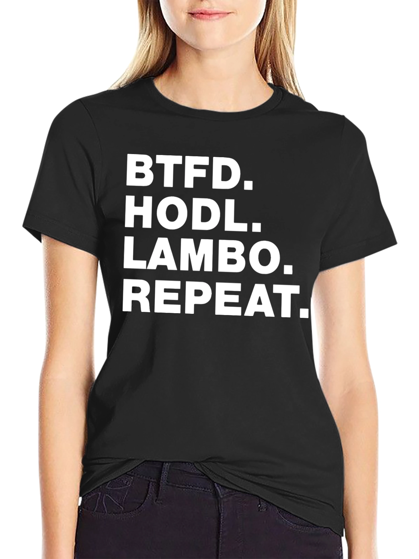 BTFD HODL LAMBO Repeat T-Shirt