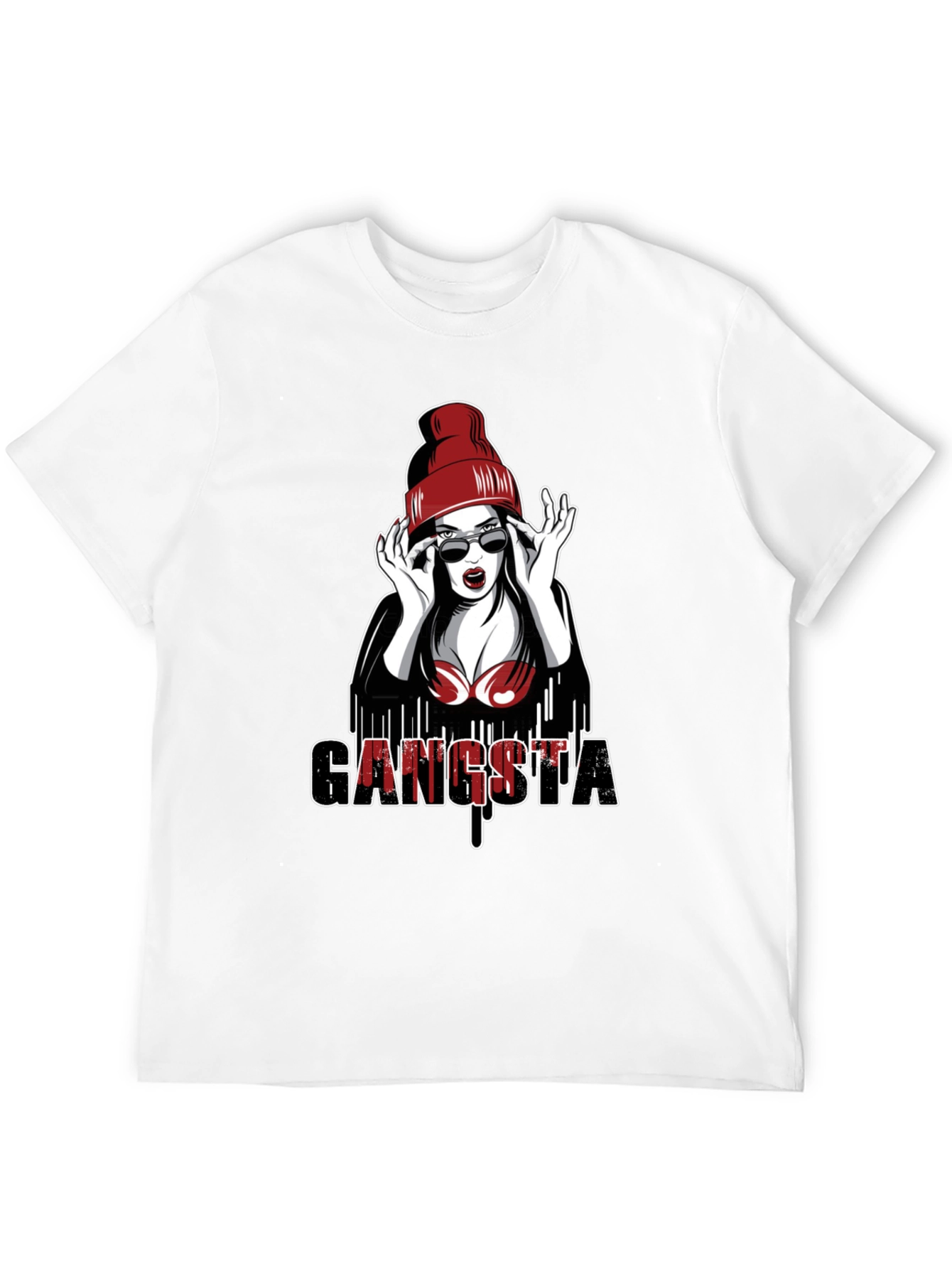 Gangsta Girl Graphic Tee - Edgy Streetwear