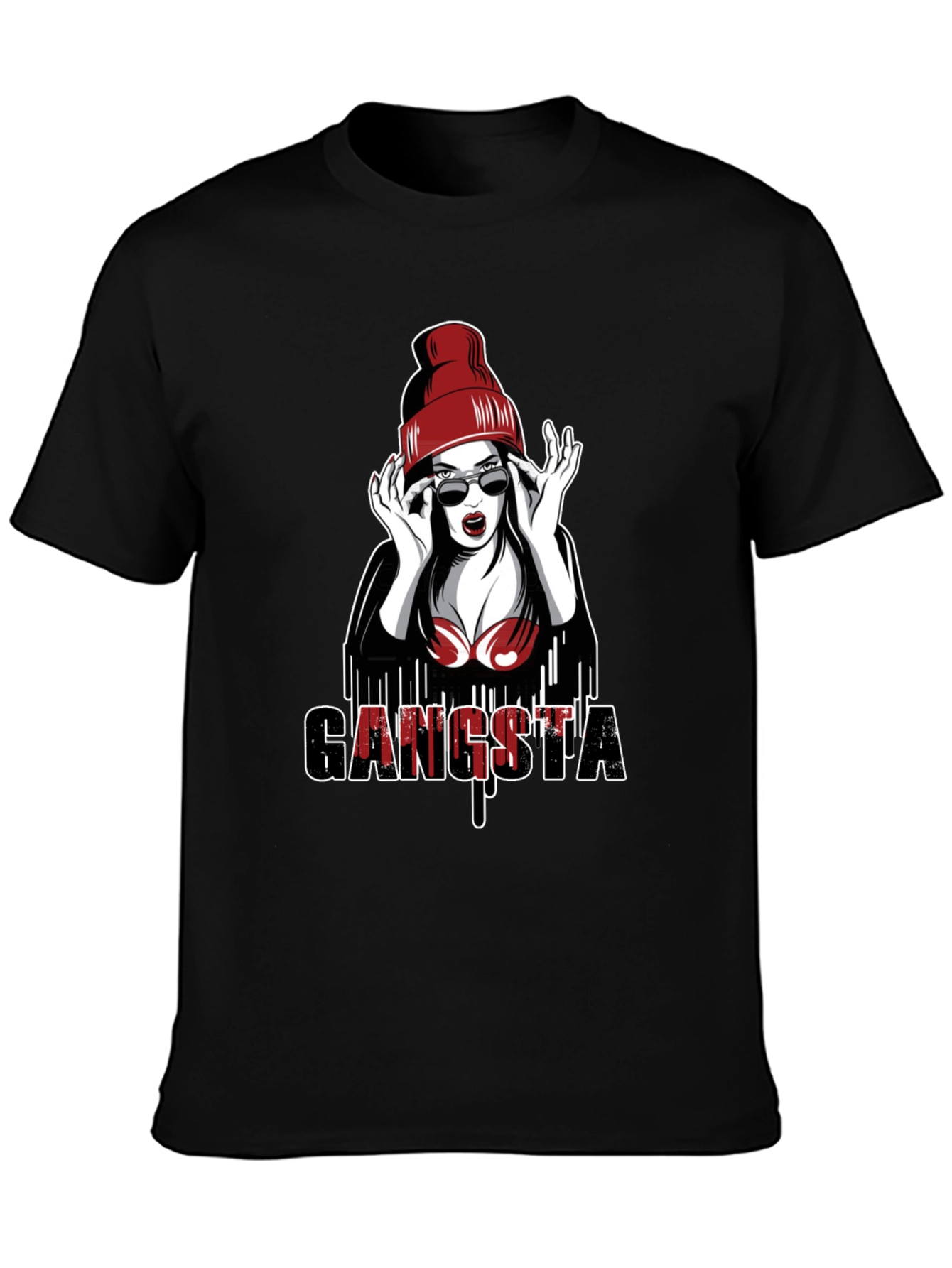 Gangsta Girl Graphic Tee - Edgy Streetwear