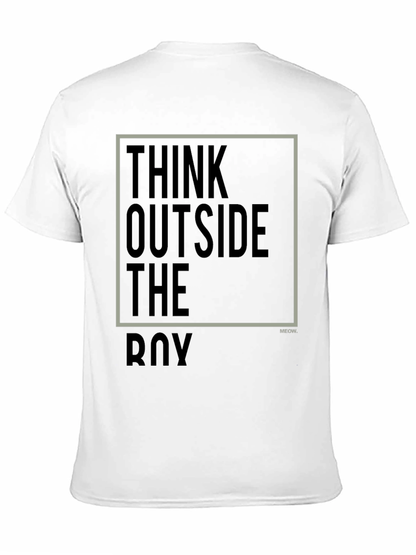 Think Outside The Box Black Graphic Tee