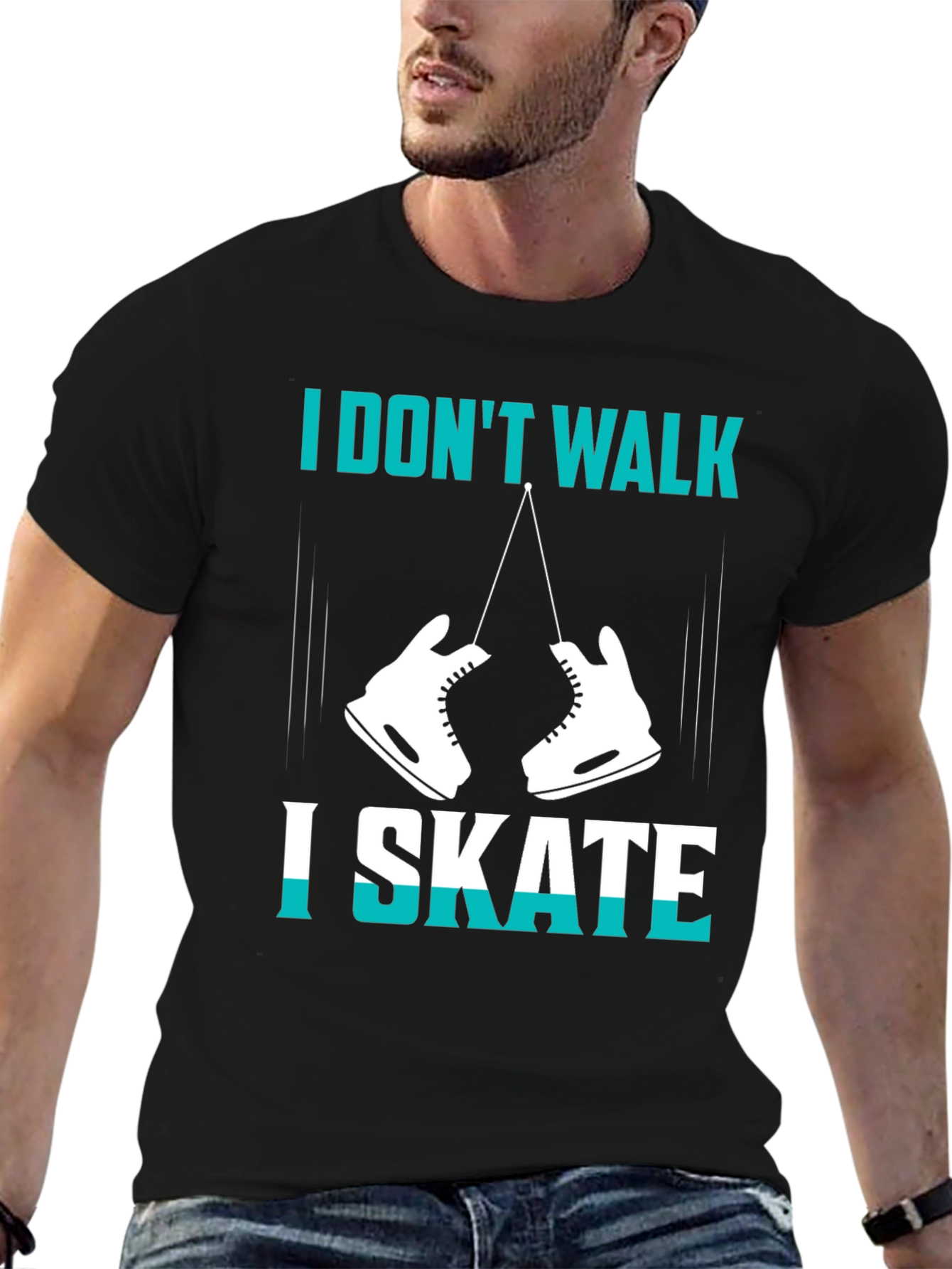 I Dont Walk I Skate Graphic T-Shirt