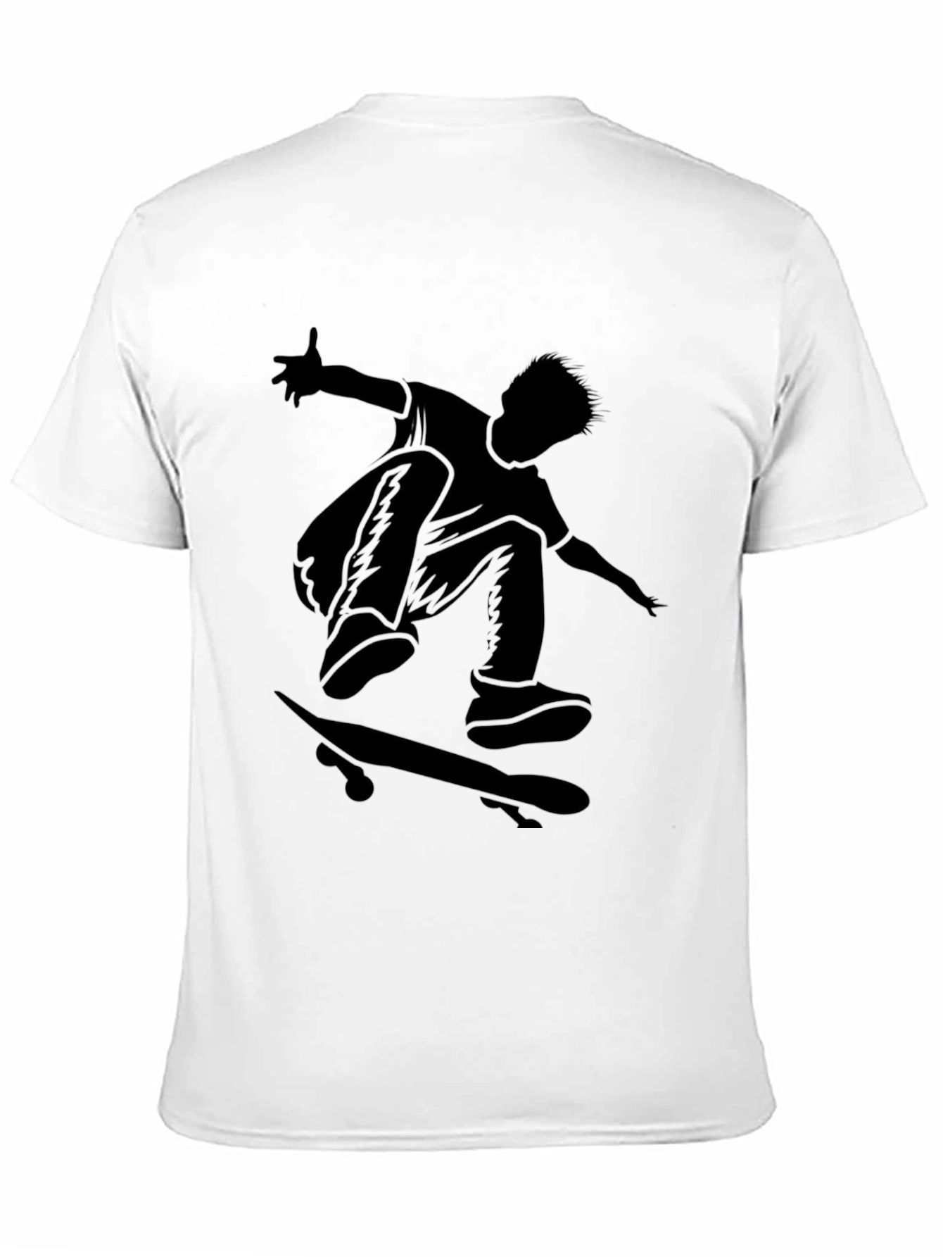 Skateboarder Graphic Tee - Black T-Shirt