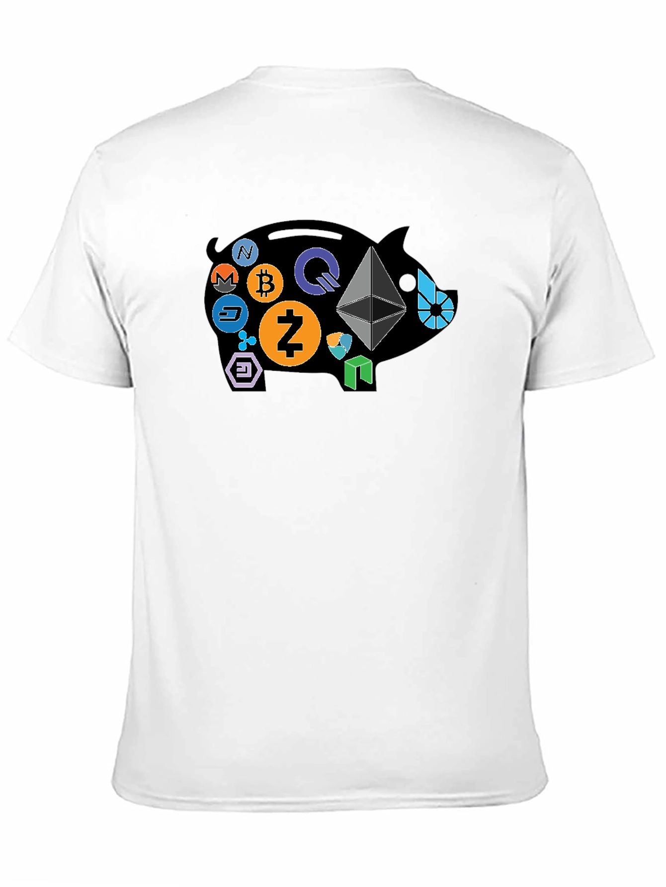 Crypto Piggy Bank Black T-Shirt