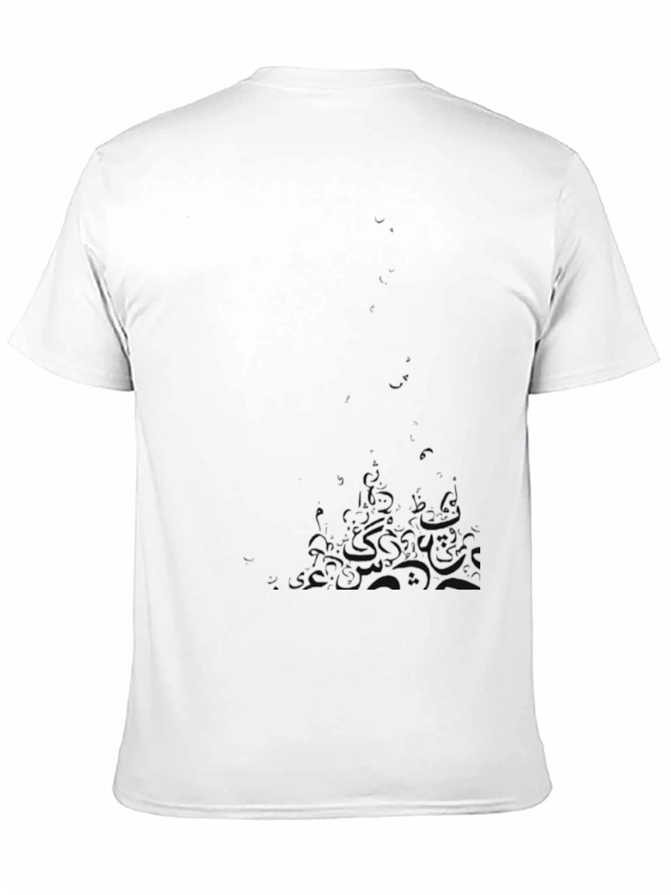 Mens Black Graphic Tee - Castle Design