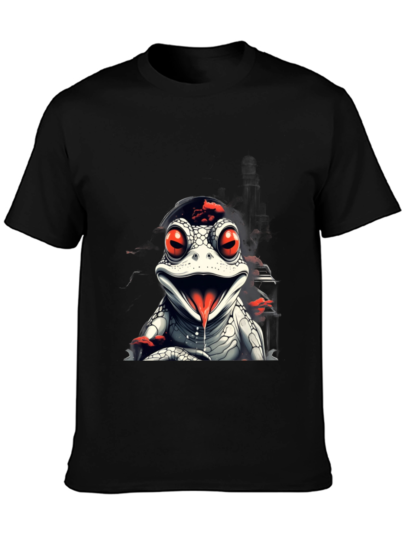 Frog T-Shirt: Red Eyed Reptile Graphic Tee