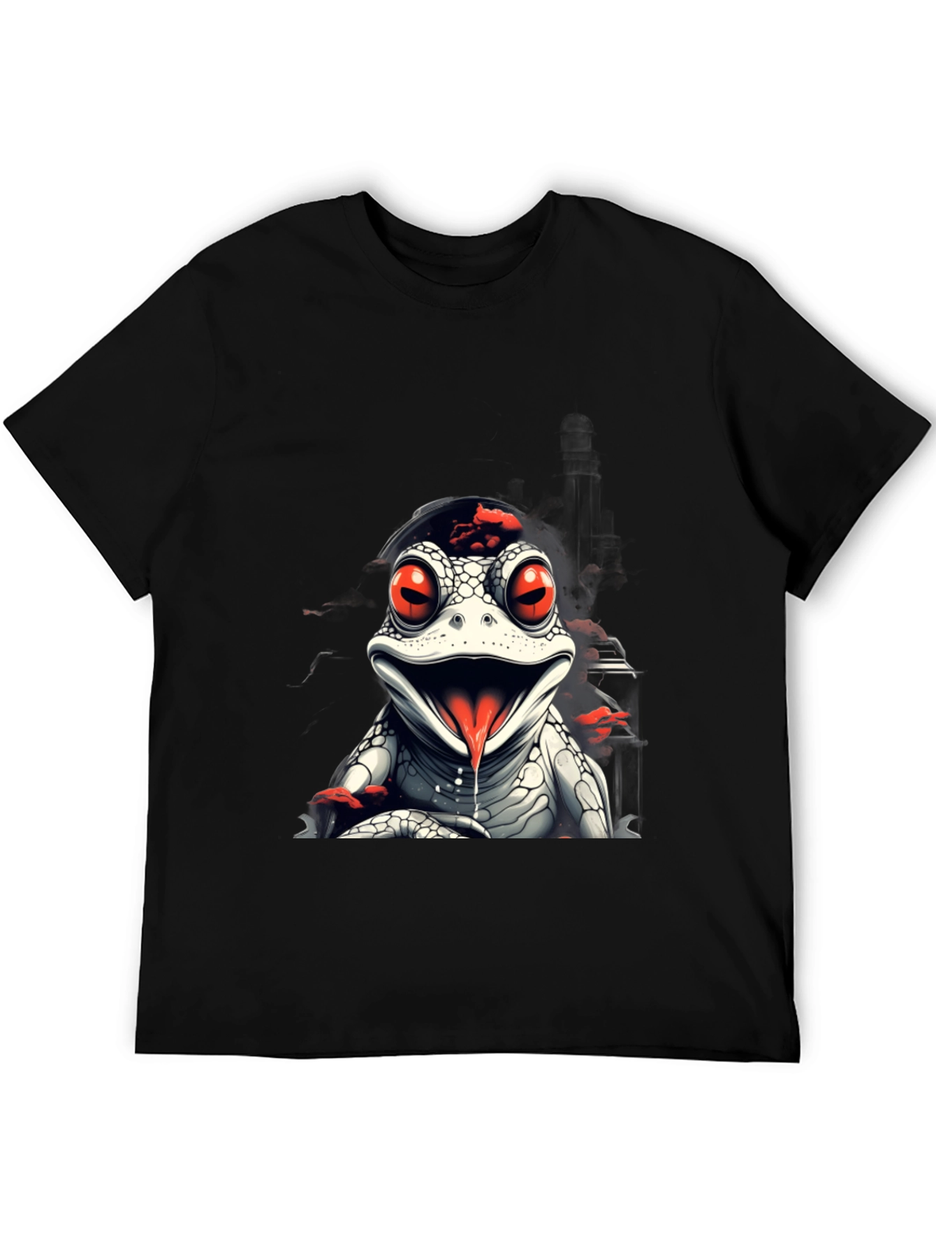 Frog T-Shirt: Red Eyed Reptile Graphic Tee
