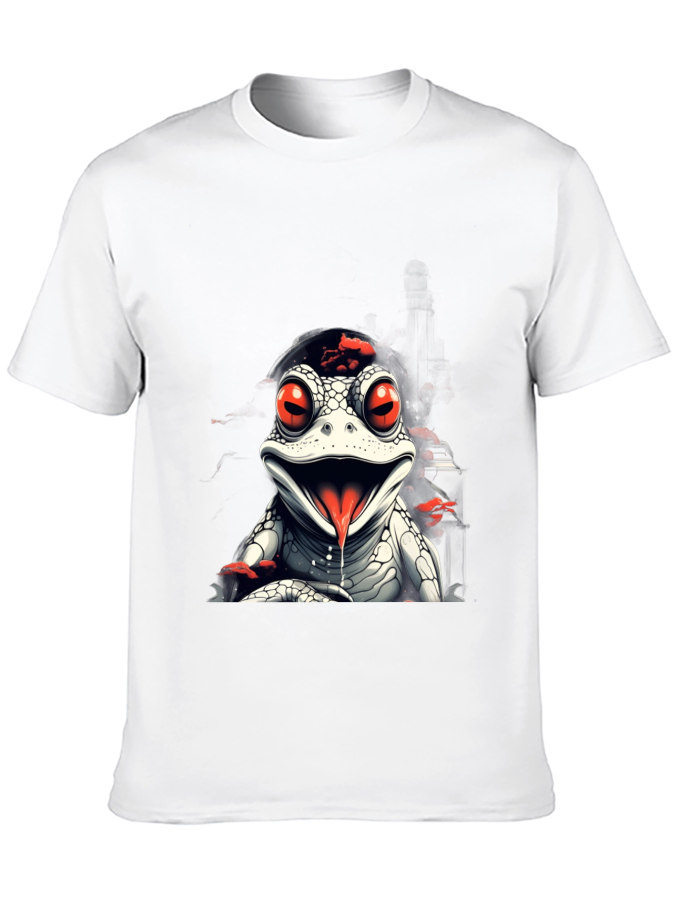Frog T-Shirt: Red Eyed Reptile Graphic Tee