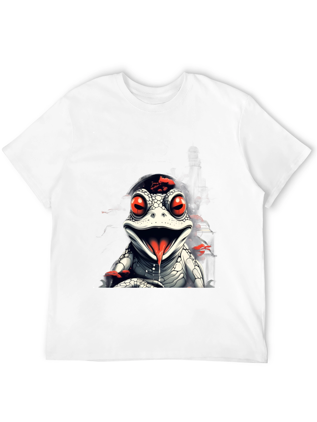 Frog T-Shirt: Red Eyed Reptile Graphic Tee