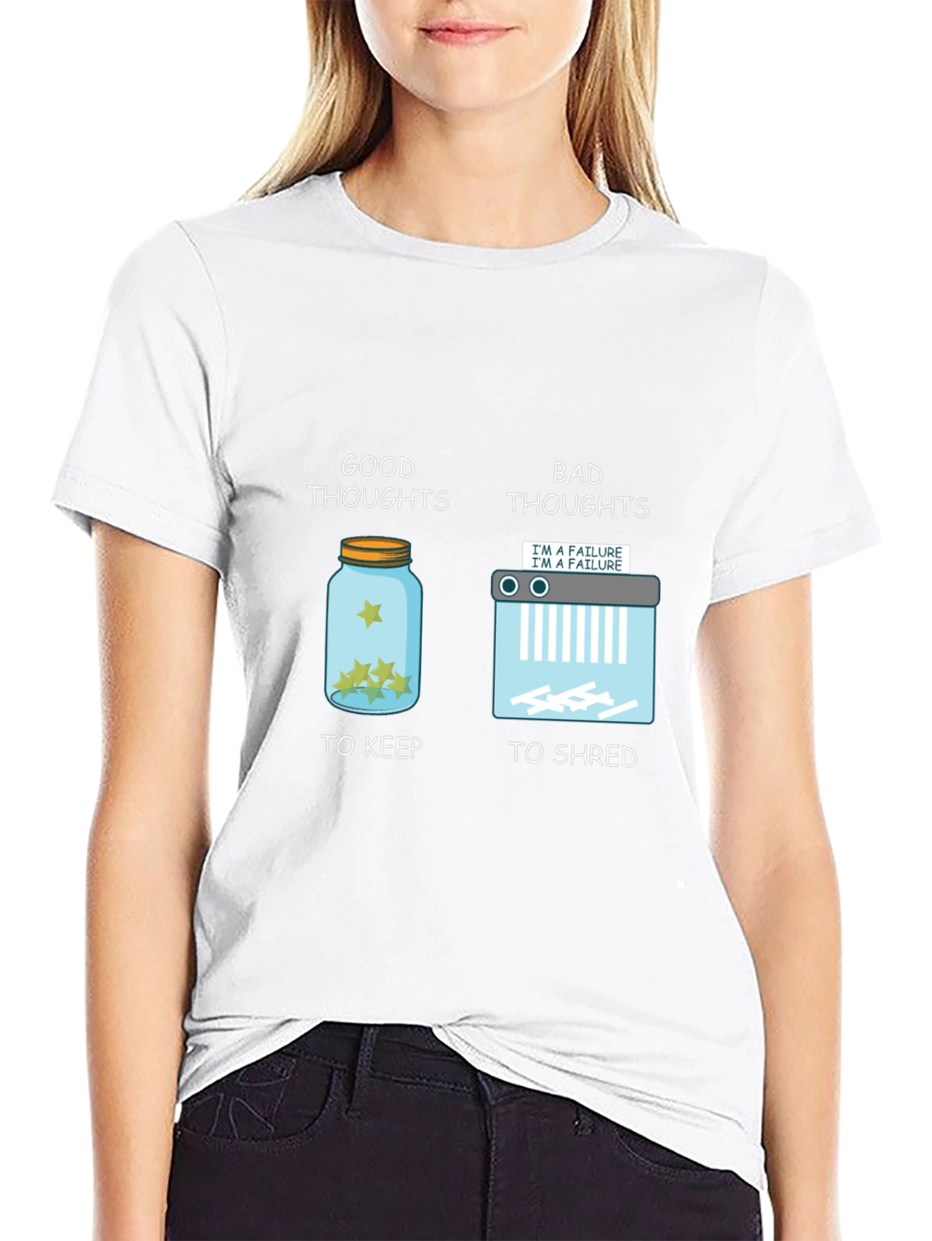 Good Thoughts Bad Thoughts Graphic T-Shirt