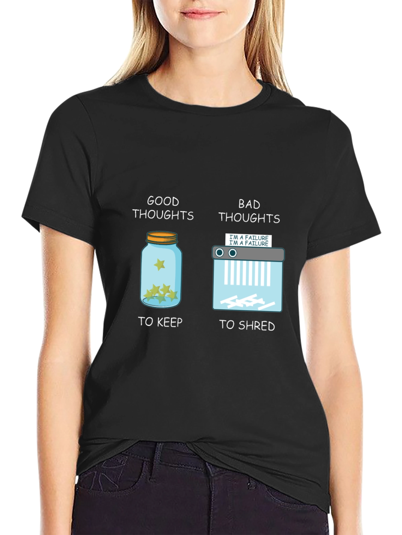 Good Thoughts Bad Thoughts Graphic T-Shirt