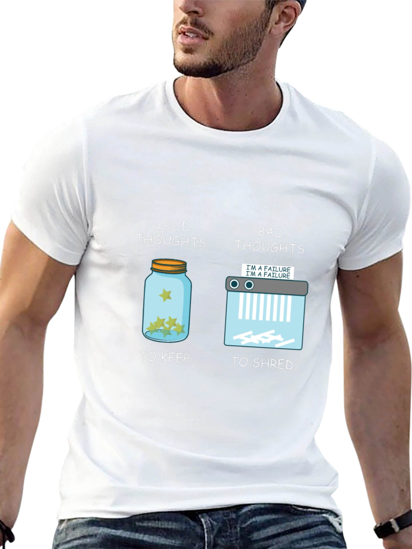 Good Thoughts Bad Thoughts Graphic T-Shirt