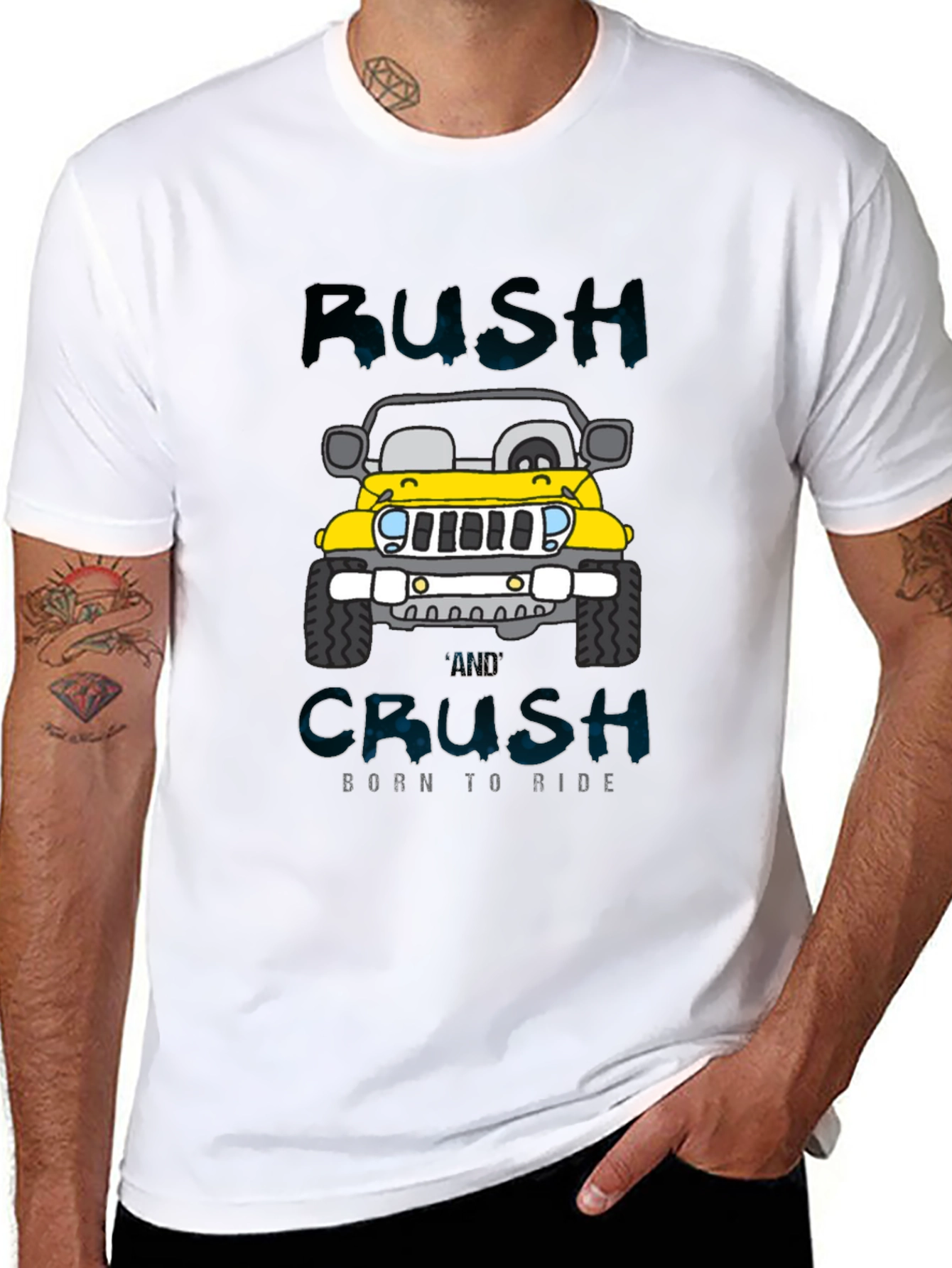 Rush and Crush Born to Ride Graphic T-Shirt