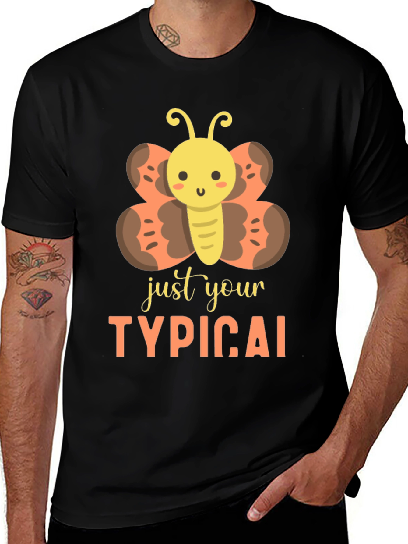 Just Your Typical Butterfly Graphic T-Shirt