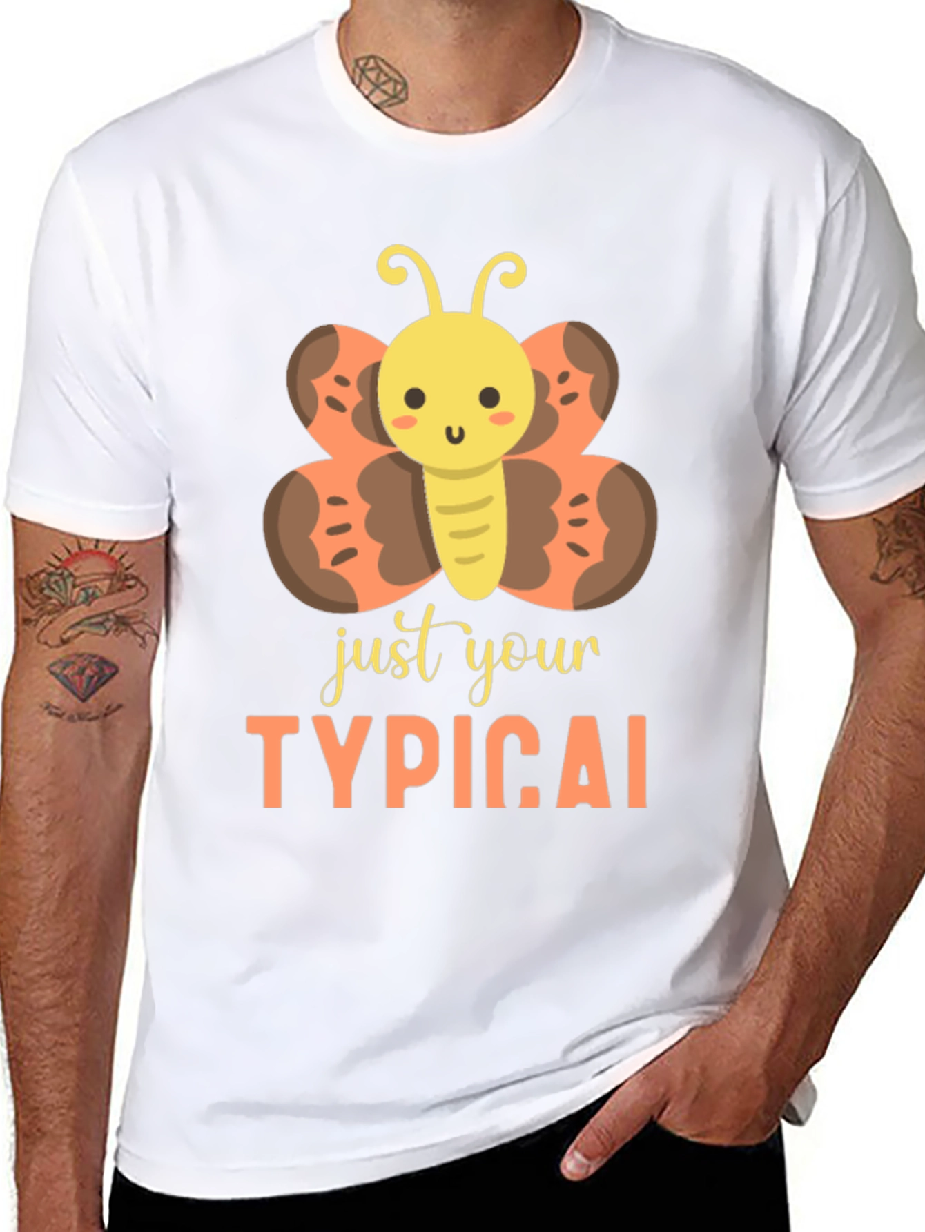 Just Your Typical Butterfly Graphic T-Shirt