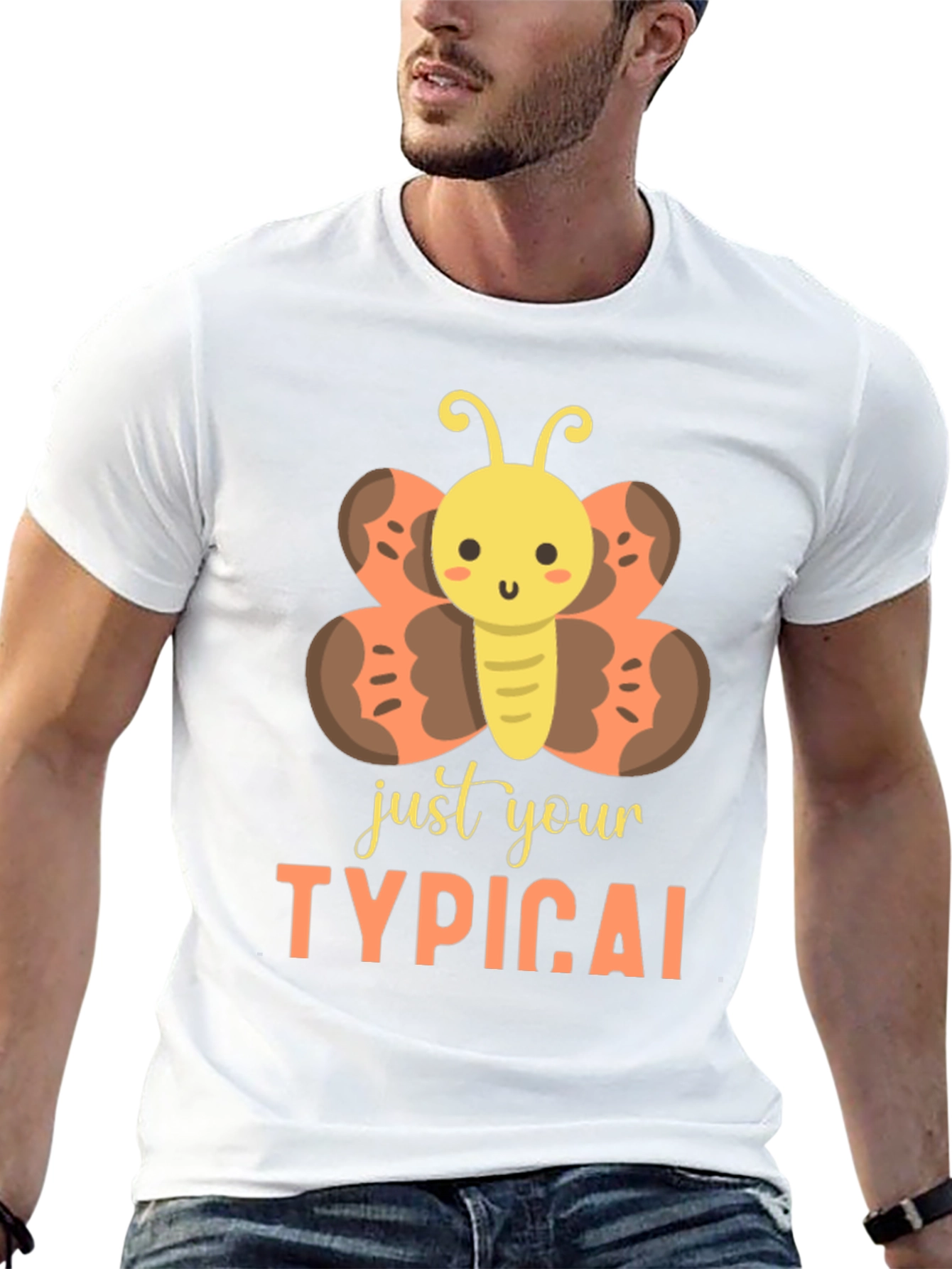 Just Your Typical Butterfly Graphic T-Shirt