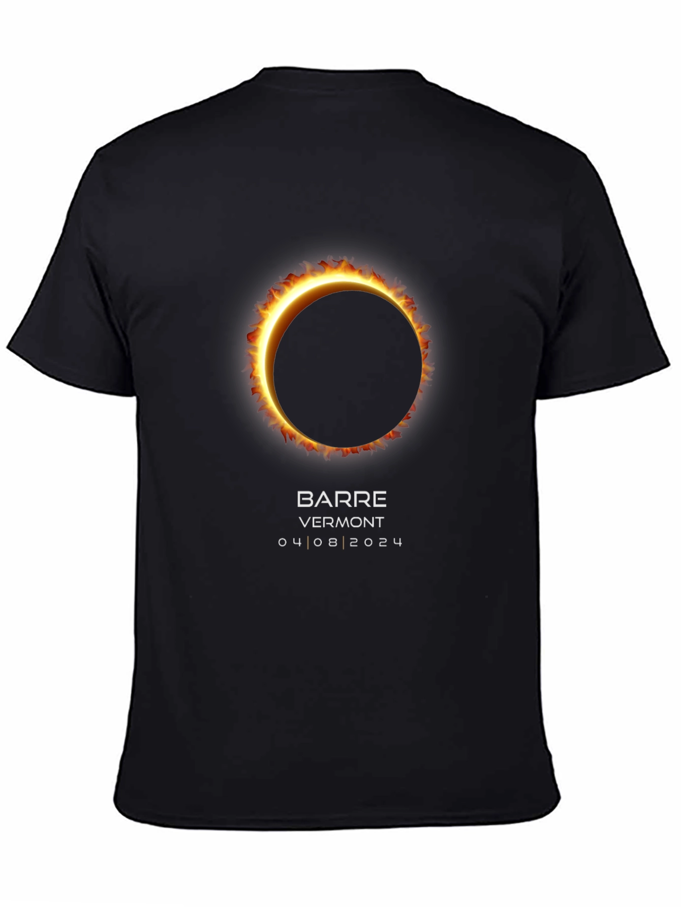 Total Solar Eclipse Barre Vermont April 8 2024 T-Shirt