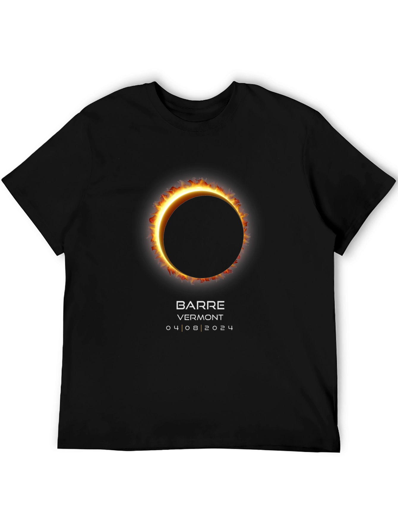 Total Solar Eclipse Barre Vermont April 8 2024 T-Shirt
