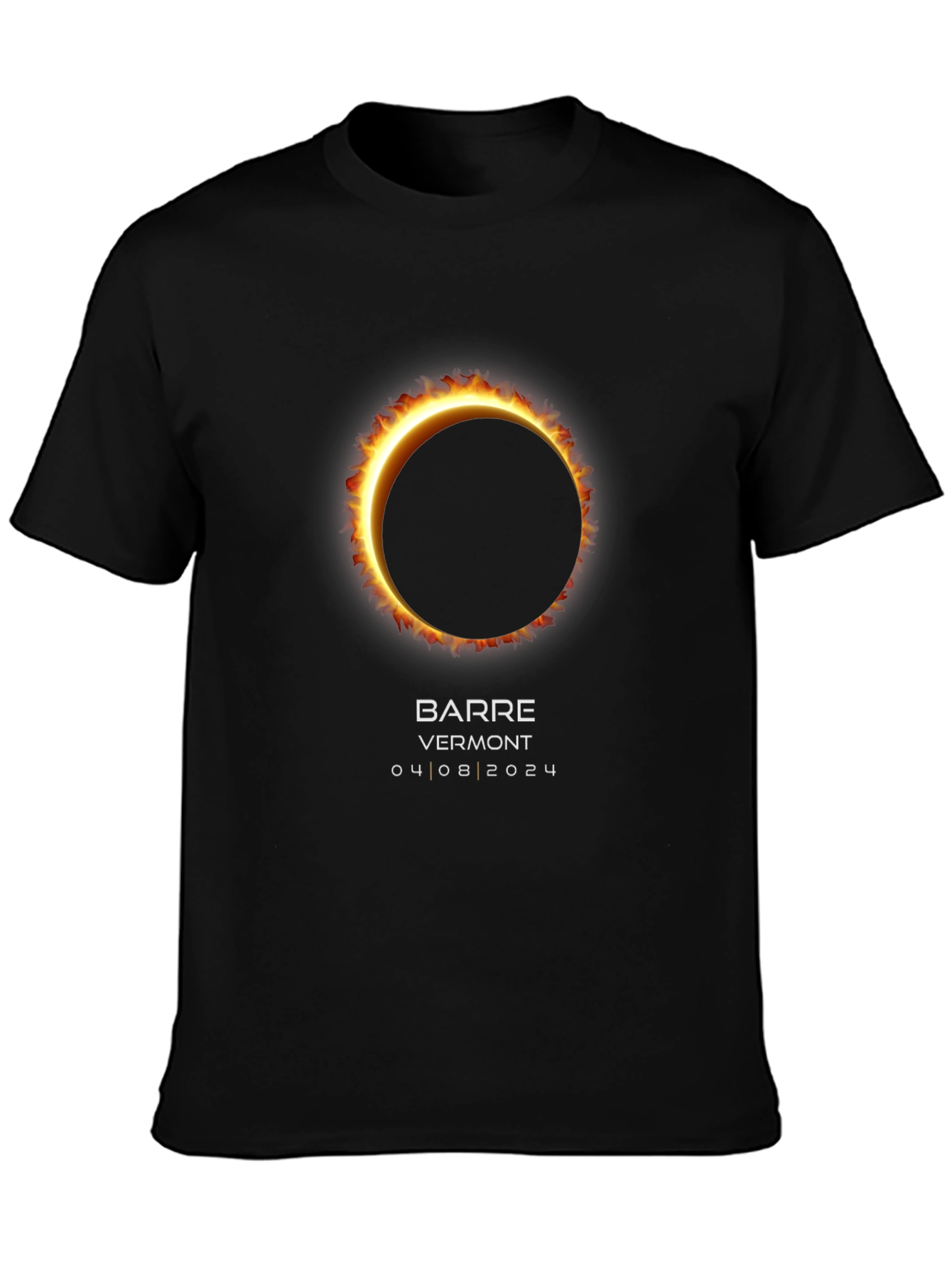 Total Solar Eclipse Barre Vermont April 8 2024 T-Shirt