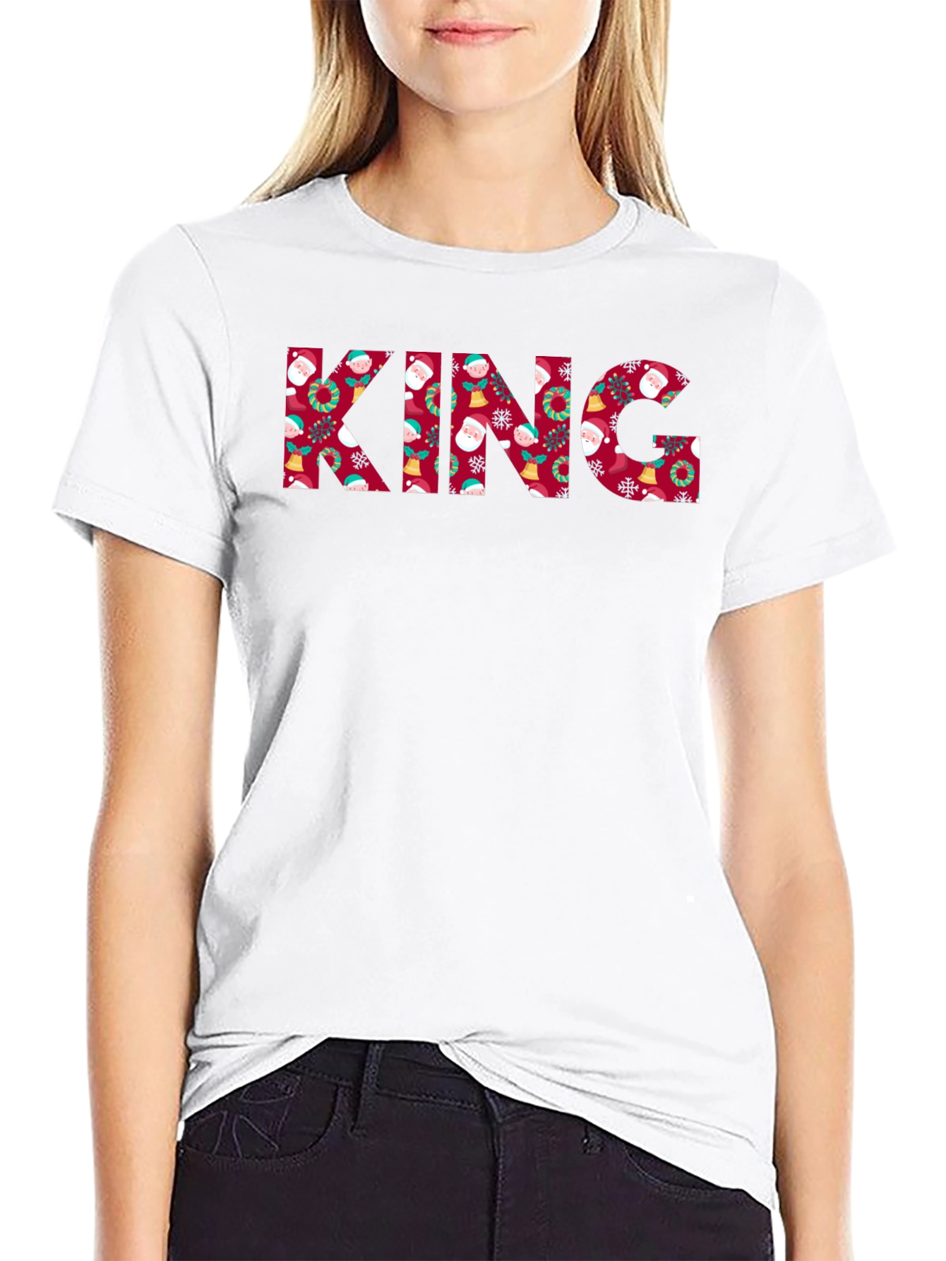 Christmas King Patterned T-Shirt