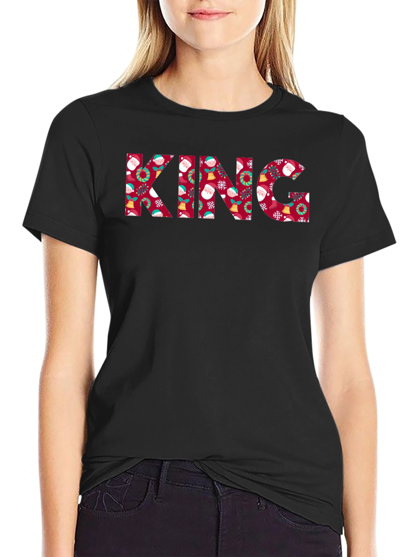 Christmas King Patterned T-Shirt