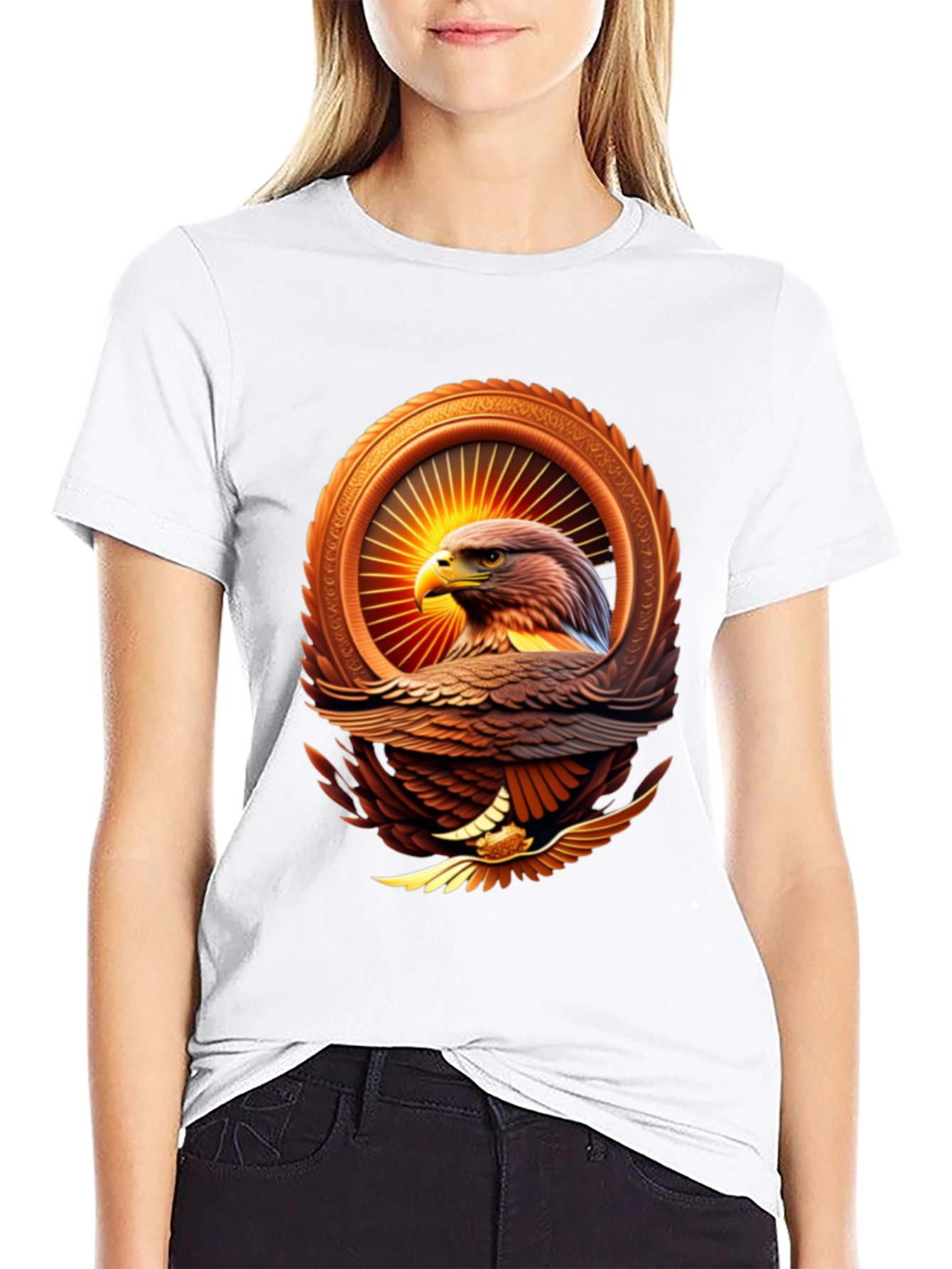 Eagle Emblem Graphic Tee - Bold Style