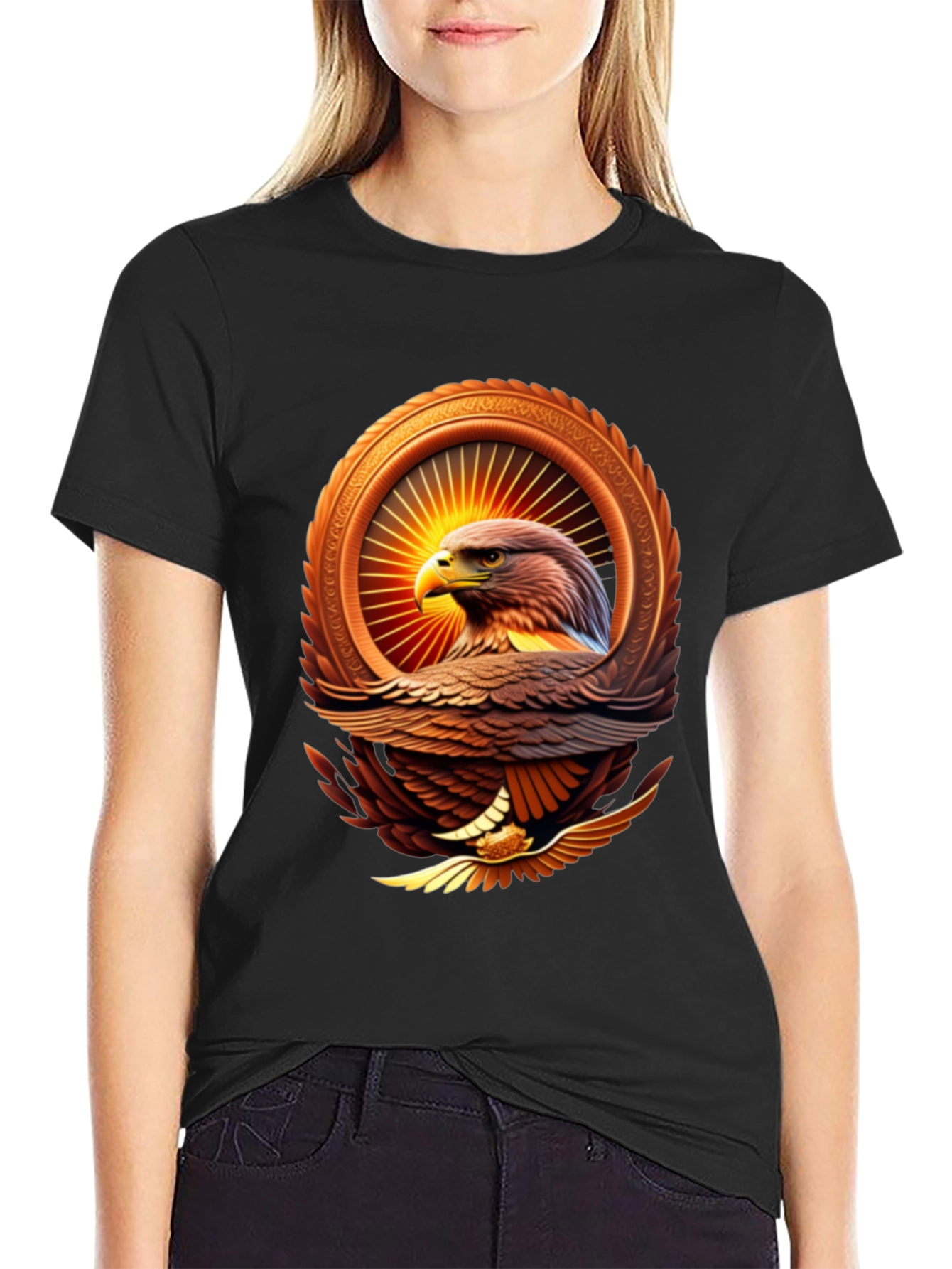 Eagle Emblem Graphic Tee - Bold Style