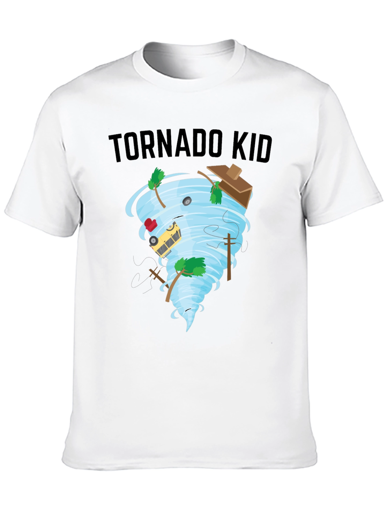 Tornado Kid T-Shirt - Whimsical Weather Design