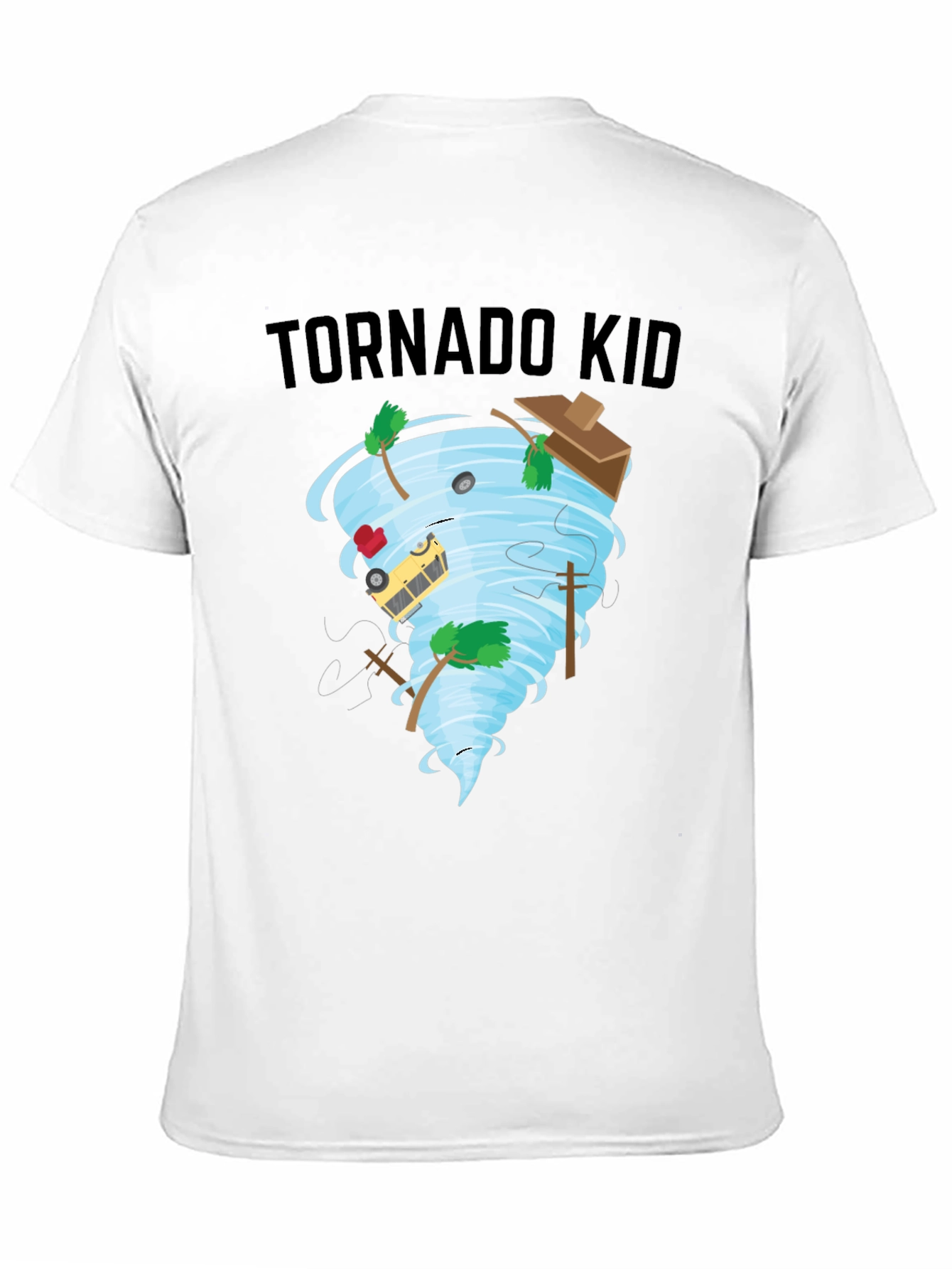 Tornado Kid T-Shirt - Whimsical Weather Design