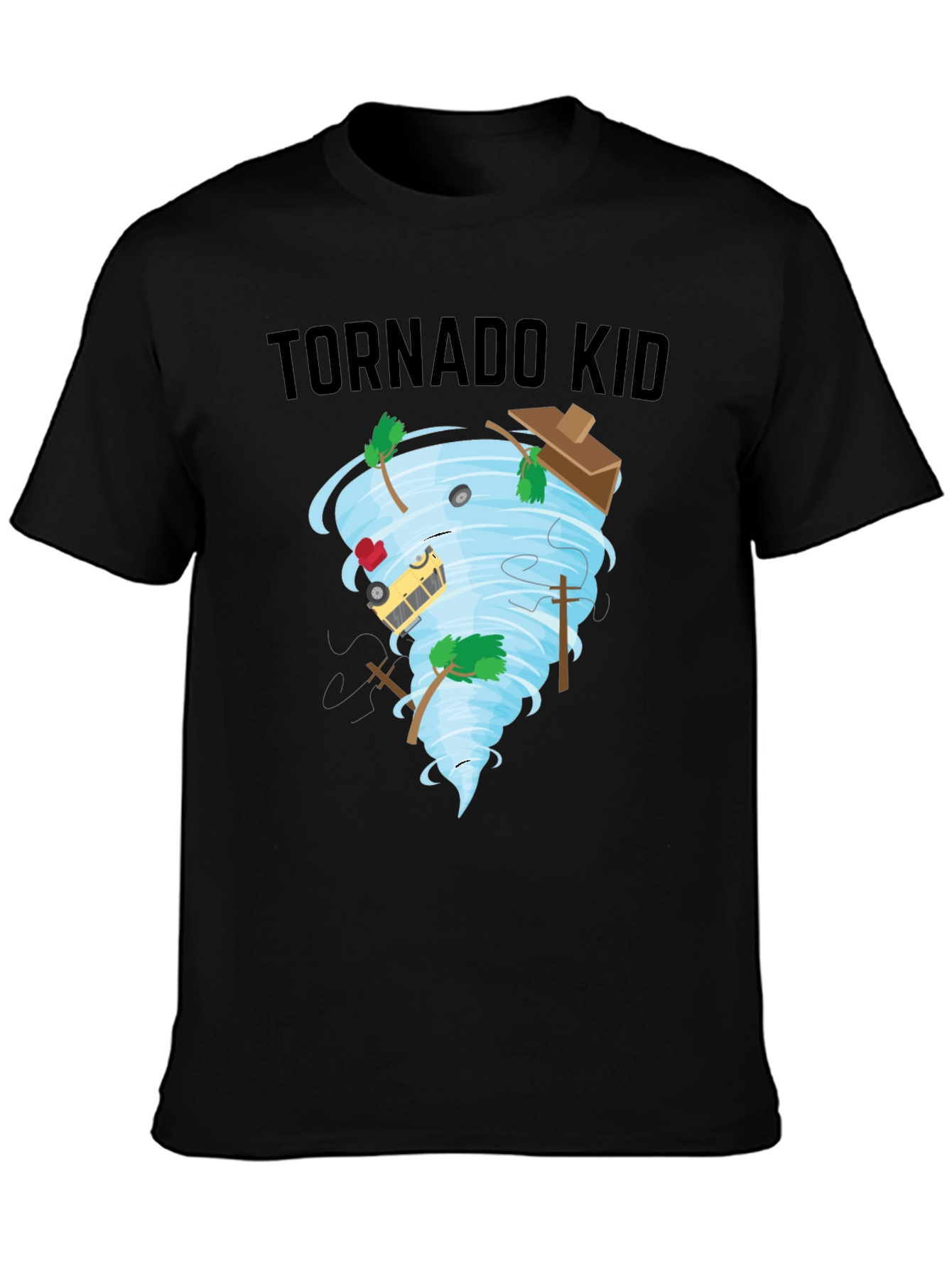 Tornado Kid T-Shirt - Whimsical Weather Design