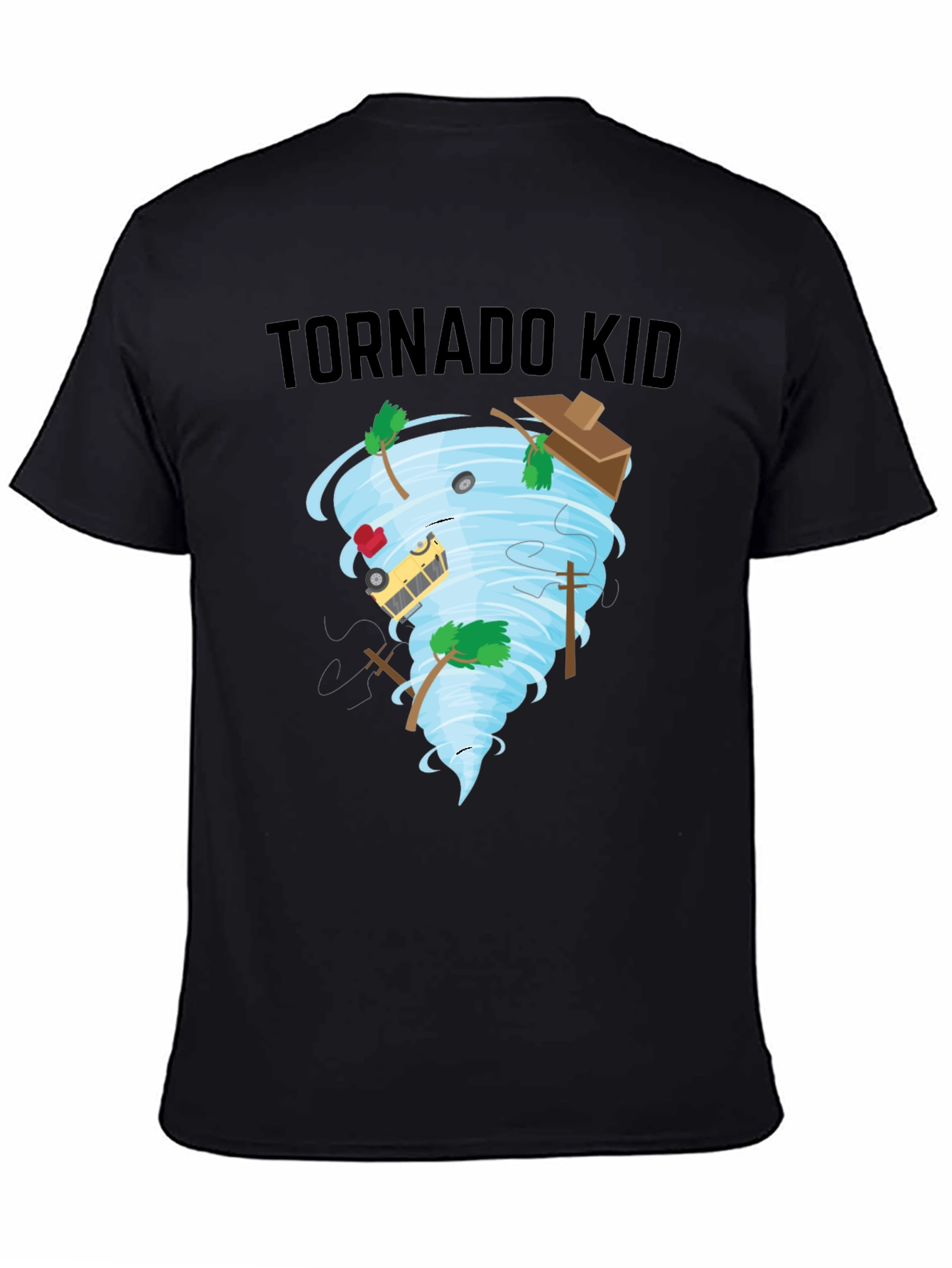 Tornado Kid T-Shirt - Whimsical Weather Design