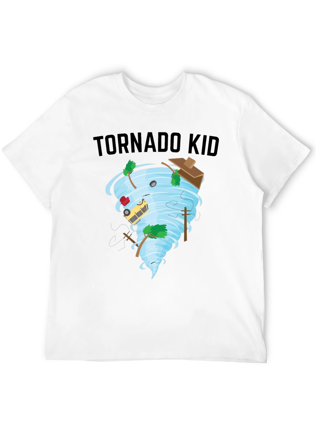 Tornado Kid T-Shirt - Whimsical Weather Design