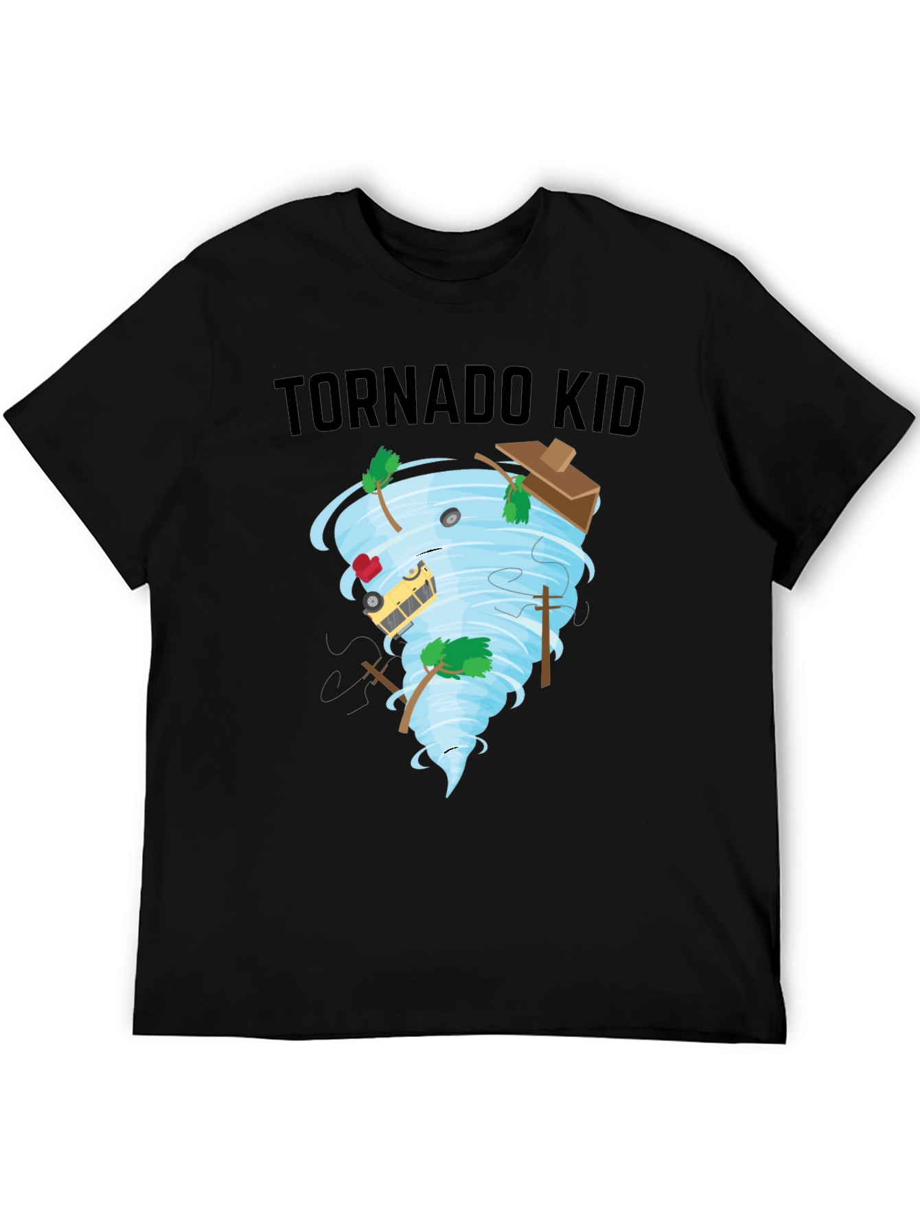 Tornado Kid T-Shirt - Whimsical Weather Design