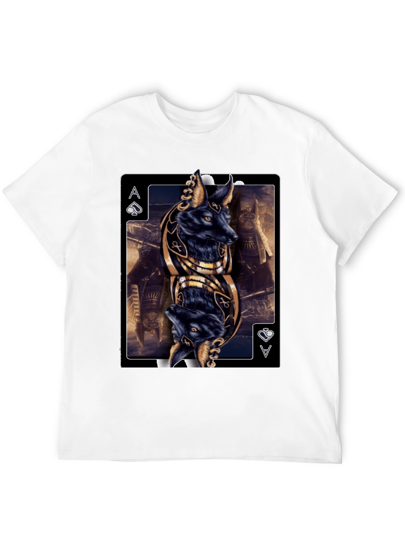 Anubis Ace of Spades Graphic T-Shirt