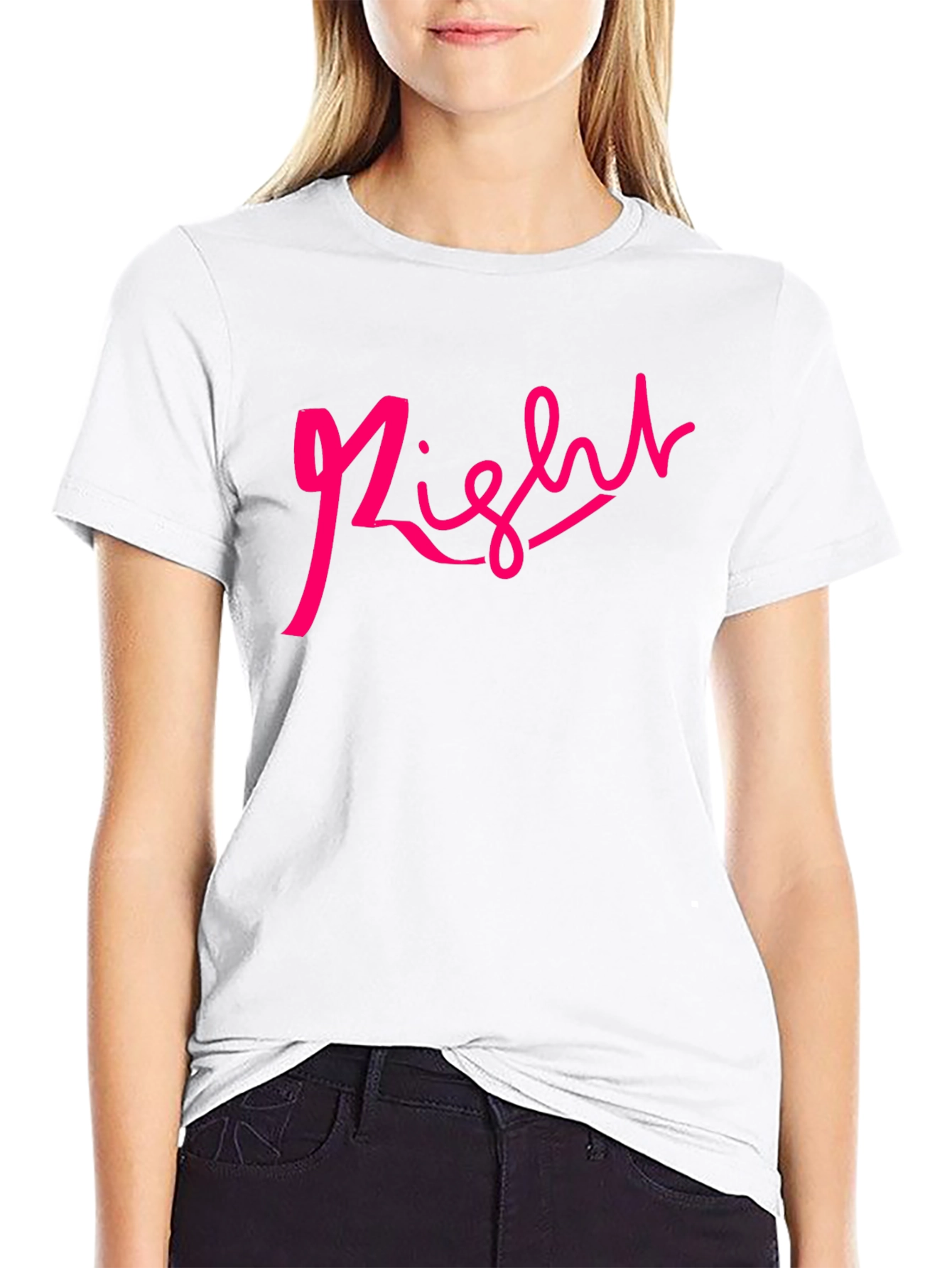 Right Script Black T-Shirt