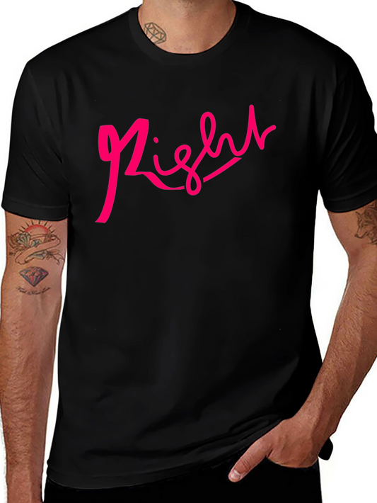 Right Script Black T-Shirt