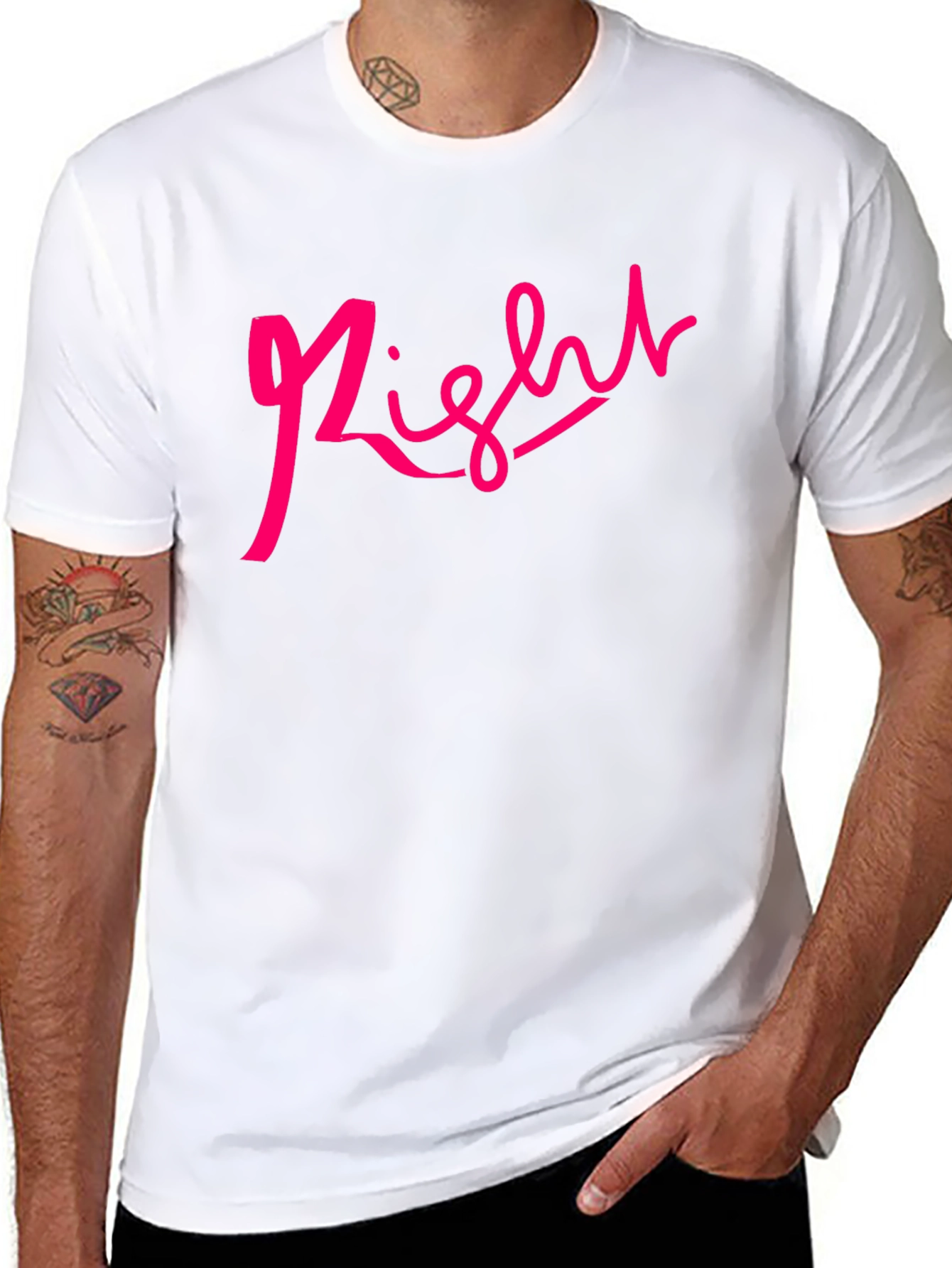 Right Script Black T-Shirt