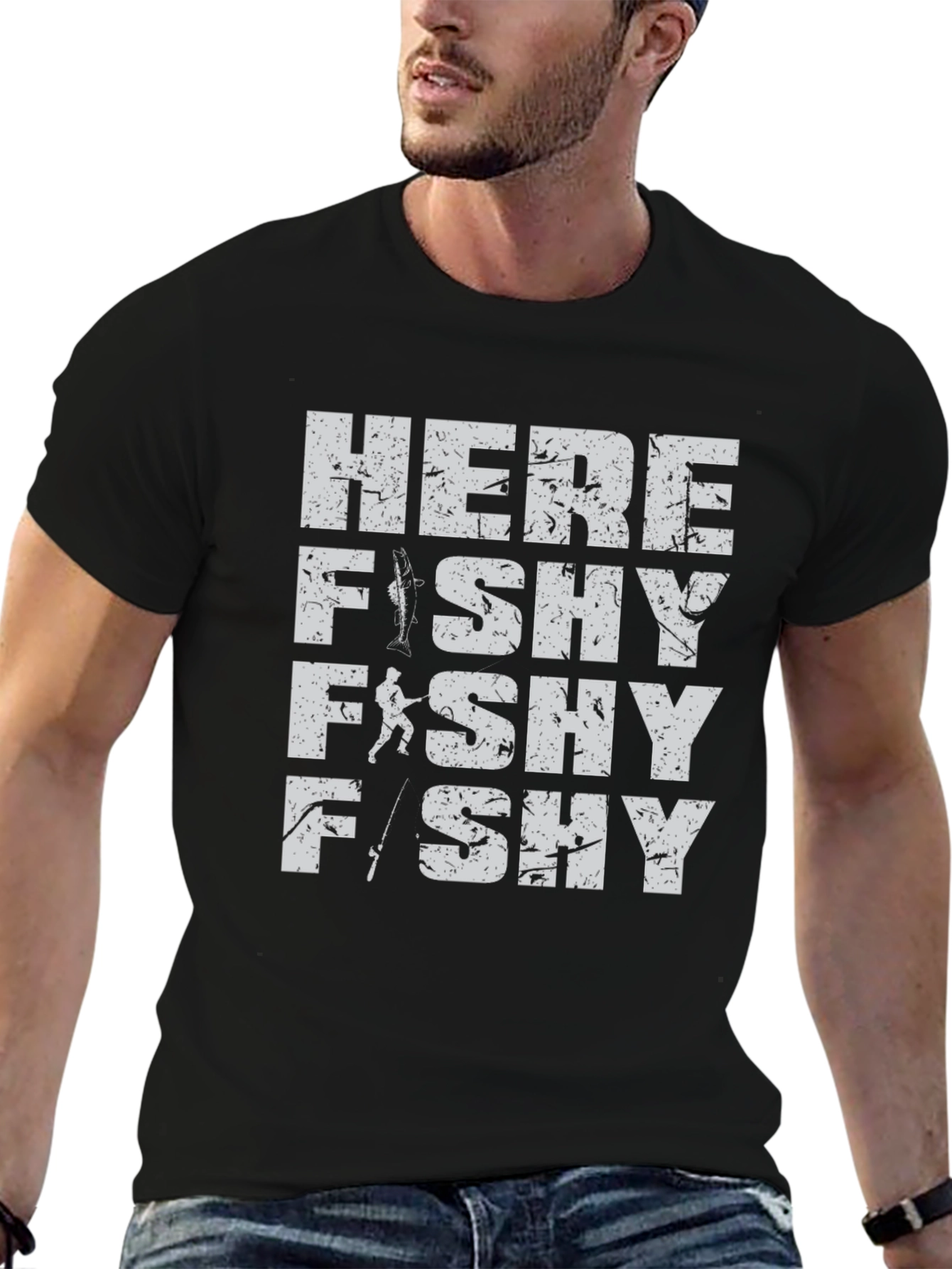 Here Fishy Fishy Fishing T-Shirt