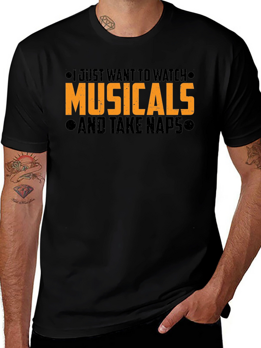 Musical & Naps Graphic Tee - Soft Cotton Comfort