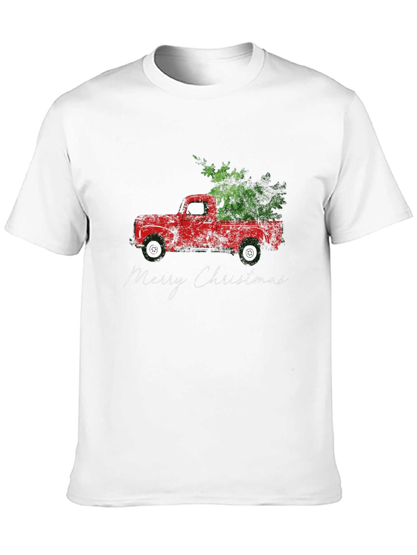 Merry Christmas Red Truck T-Shirt